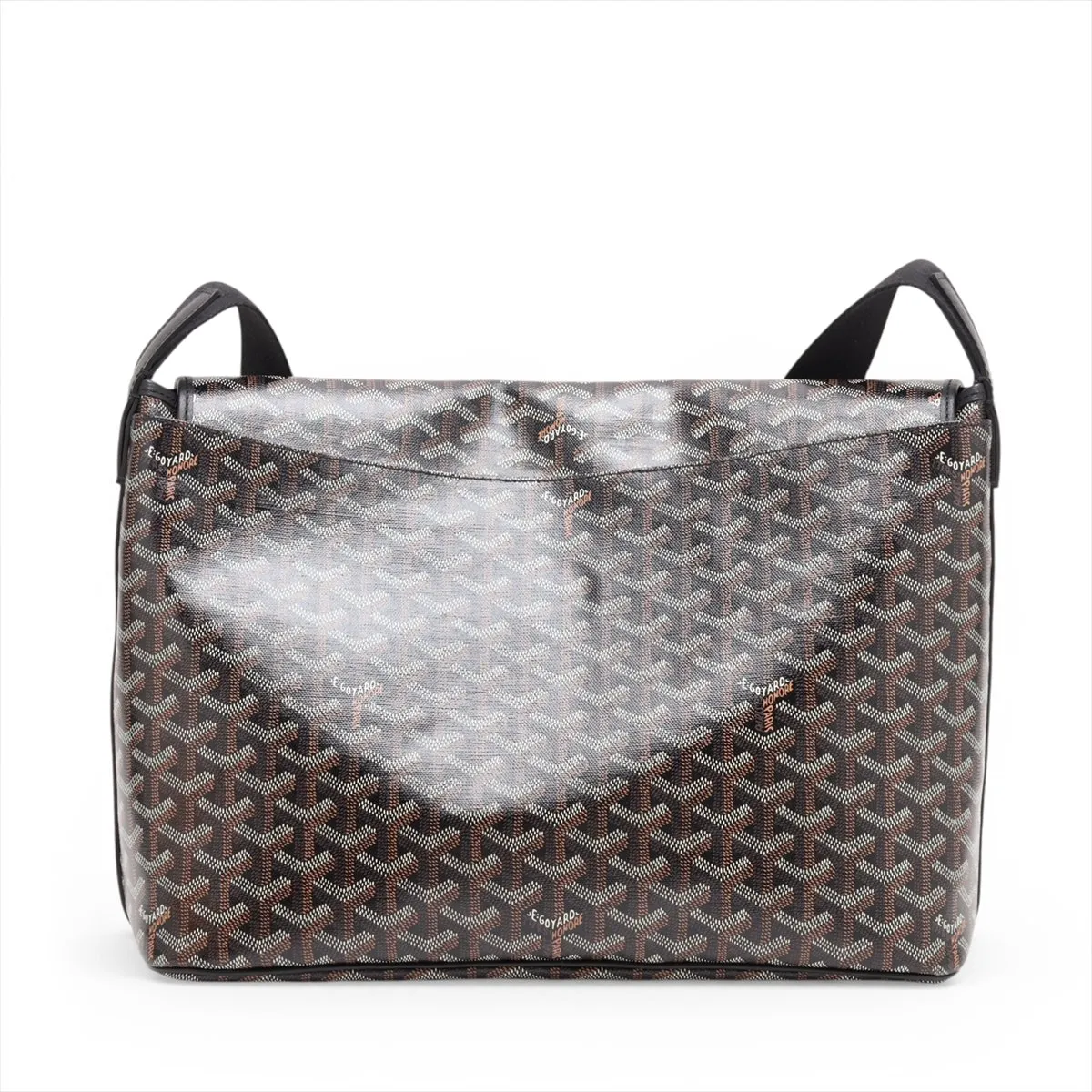 Capetian PVC x Leather Shoulder Bag, Black — view 2