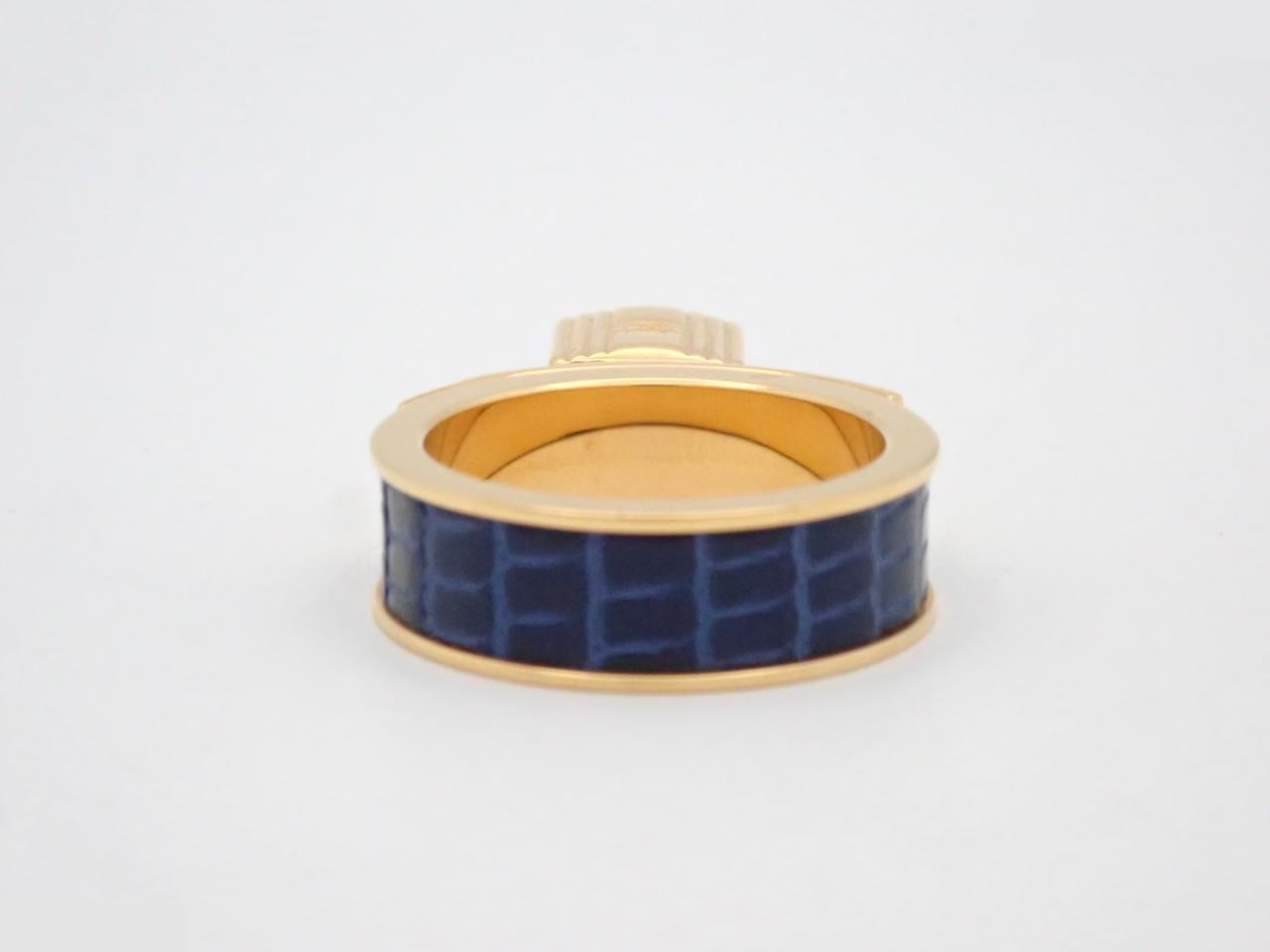 Scarf Ring - Lizard - Blue — view 2