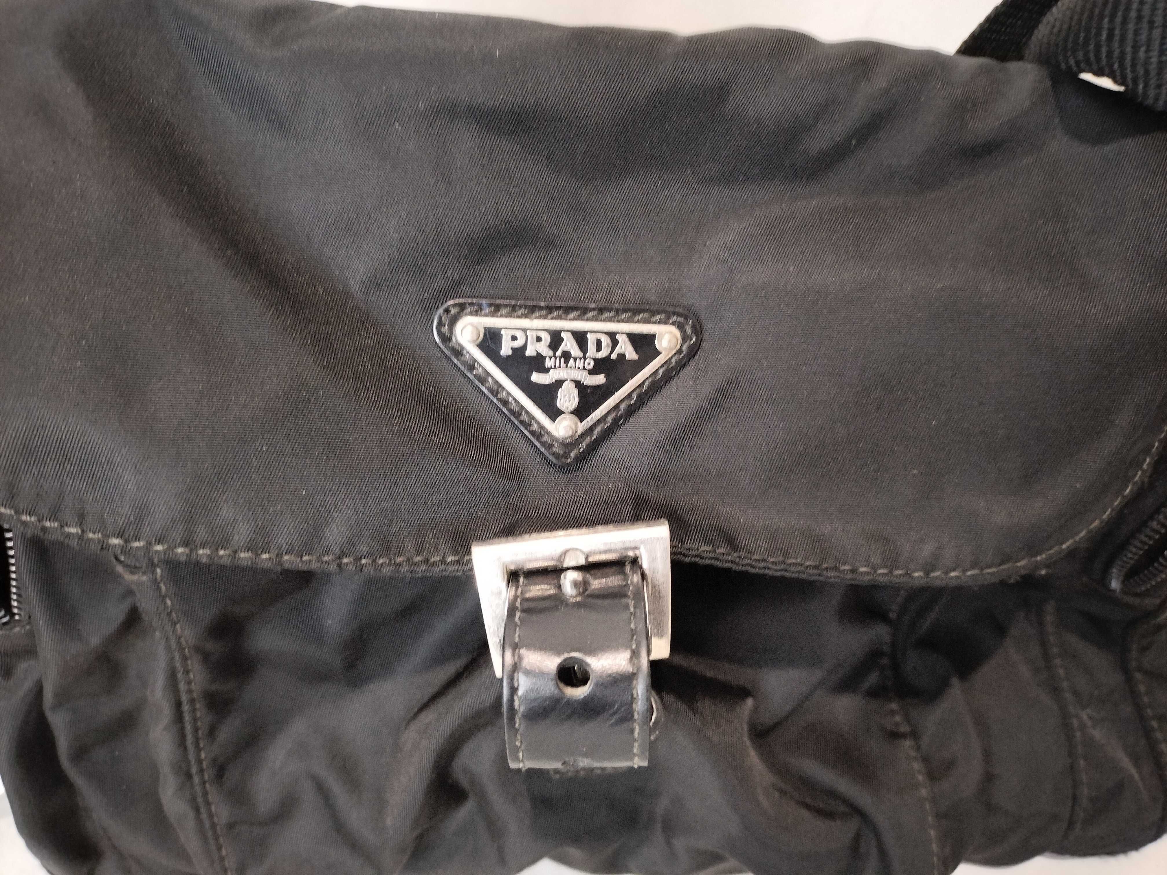 Nylon Triangle Logo Shoulder Bag — view 2