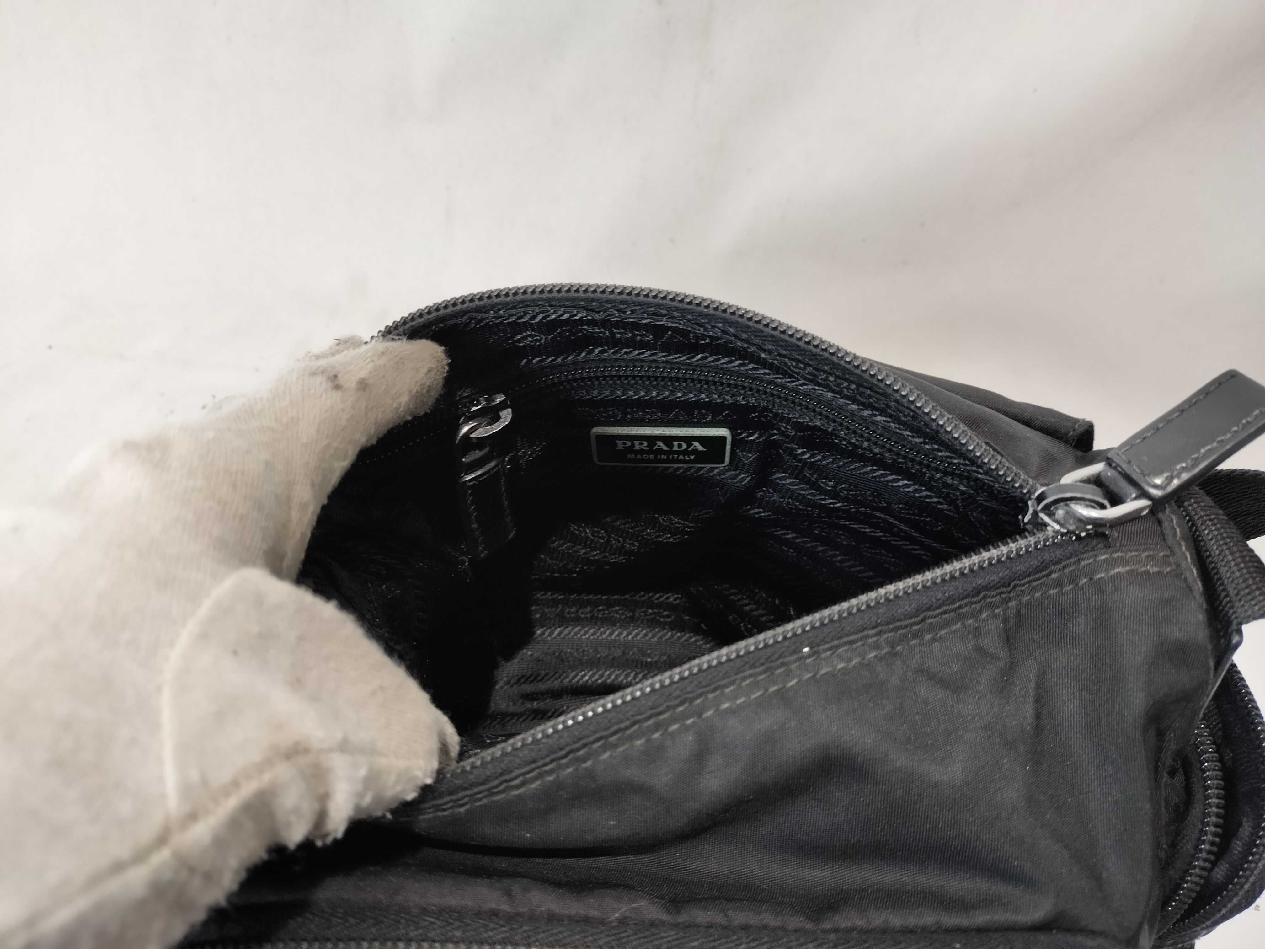 Nylon Triangle Logo Shoulder Bag — view 11