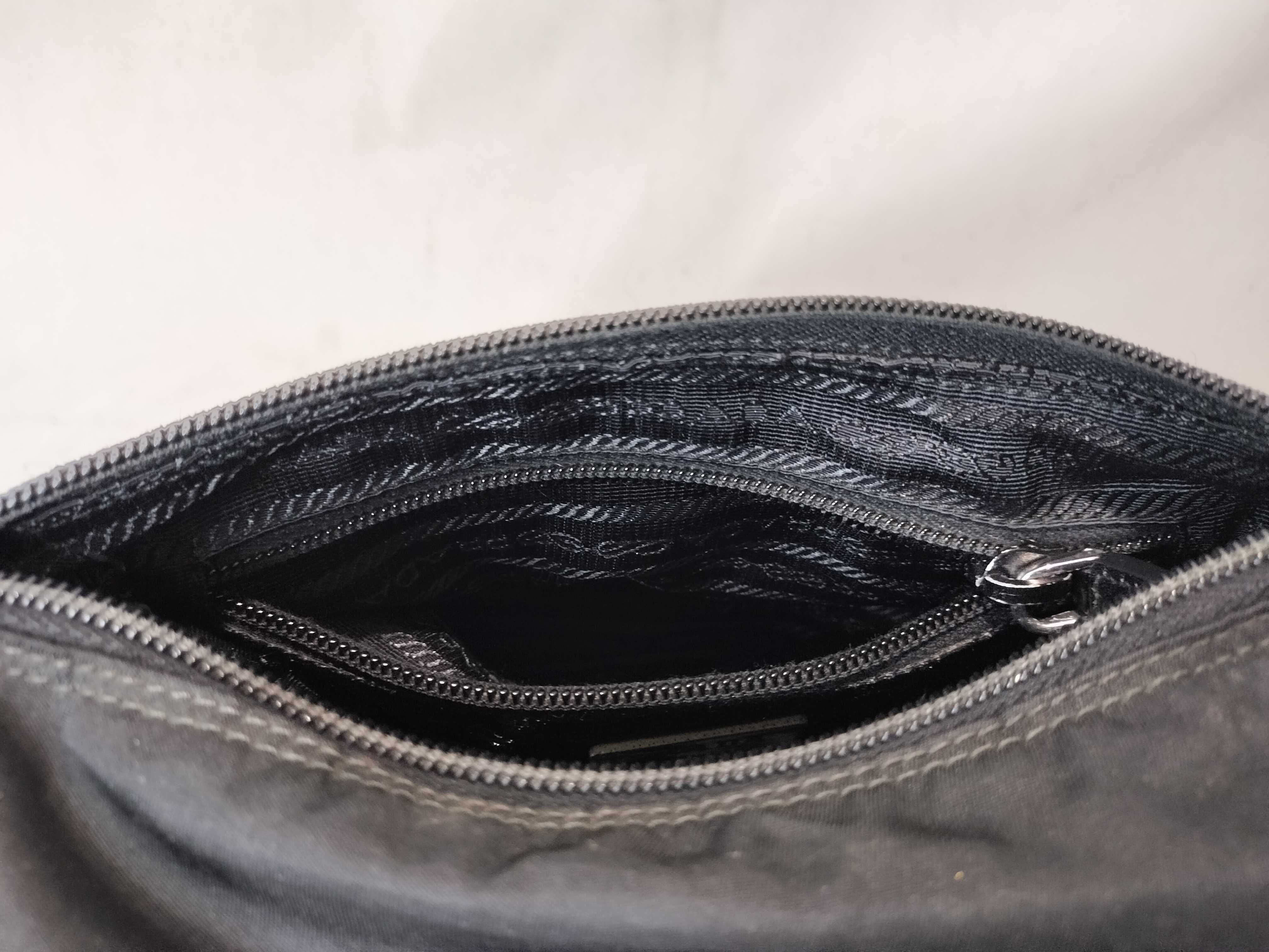 Nylon Triangle Logo Shoulder Bag — view 12