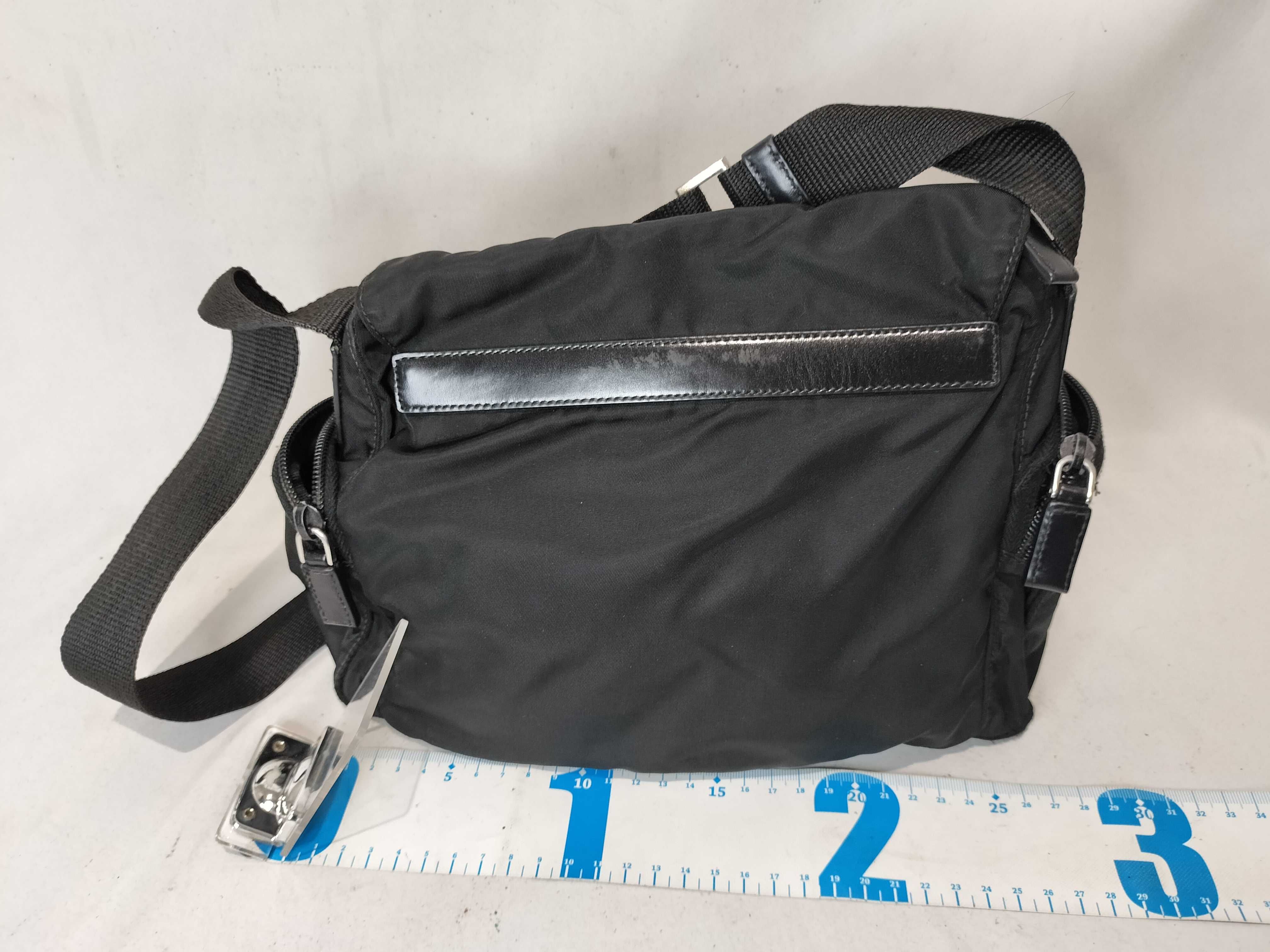 Nylon Triangle Logo Shoulder Bag — view 3
