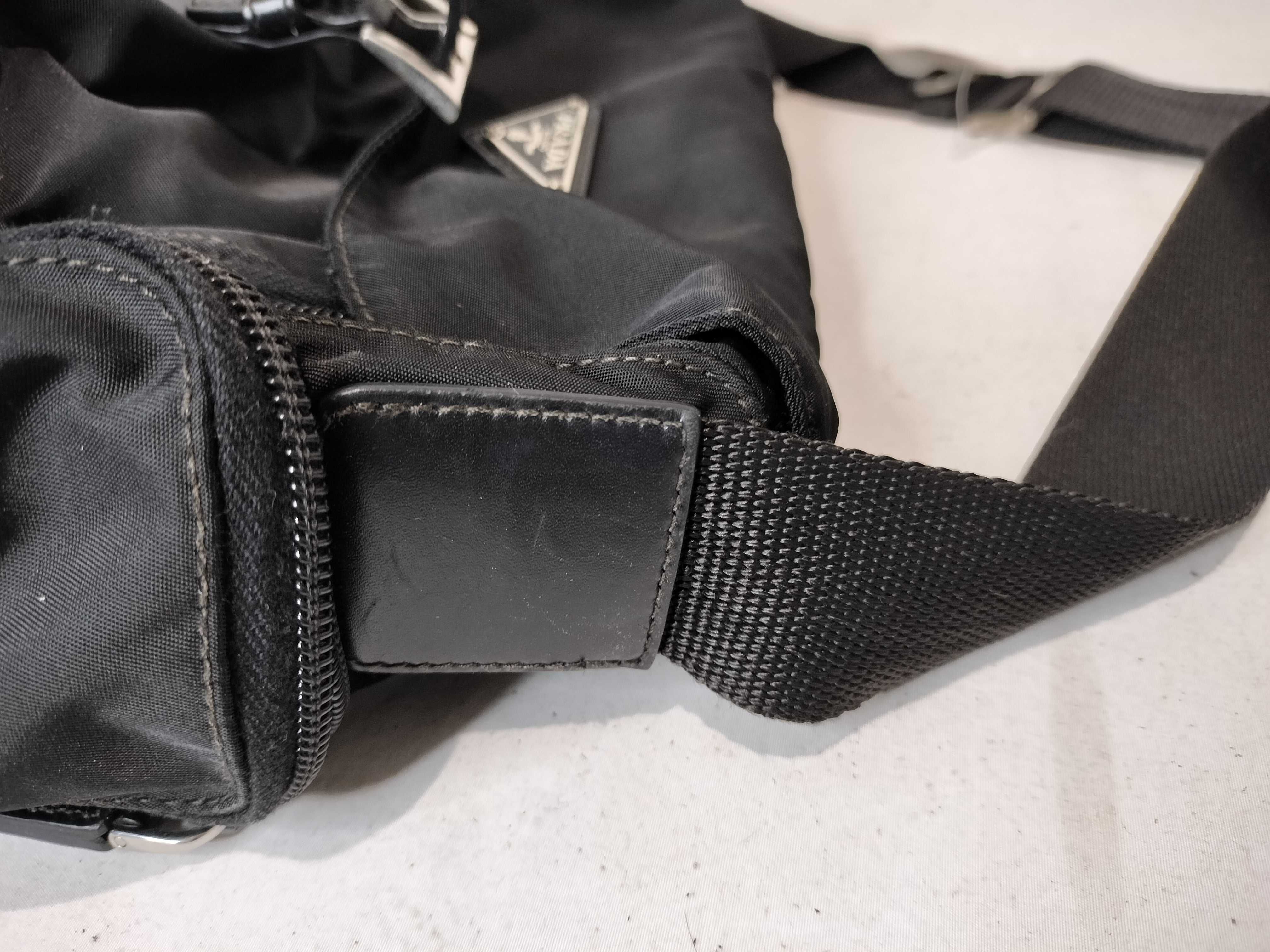 Nylon Triangle Logo Shoulder Bag — view 6