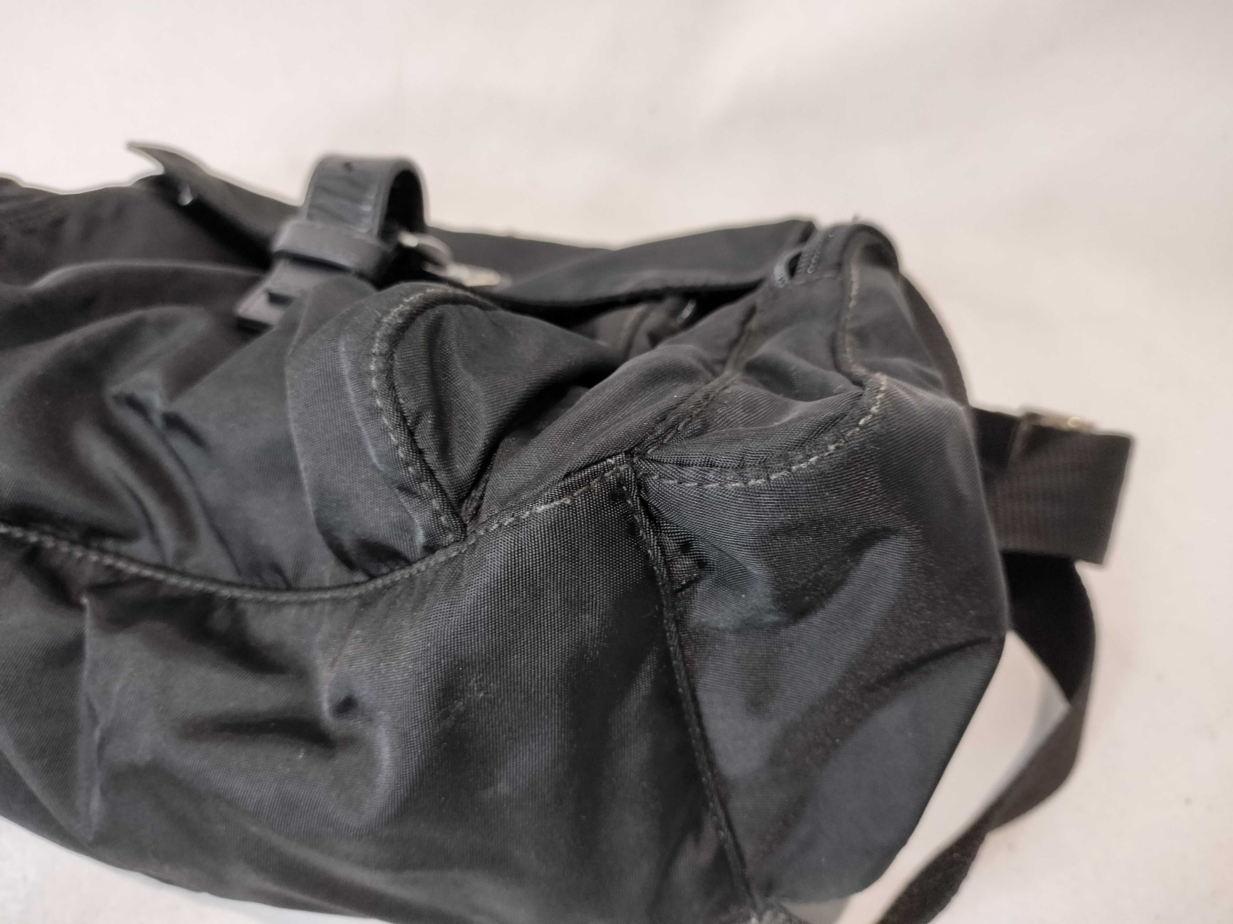 Nylon Triangle Logo Shoulder Bag — view 7