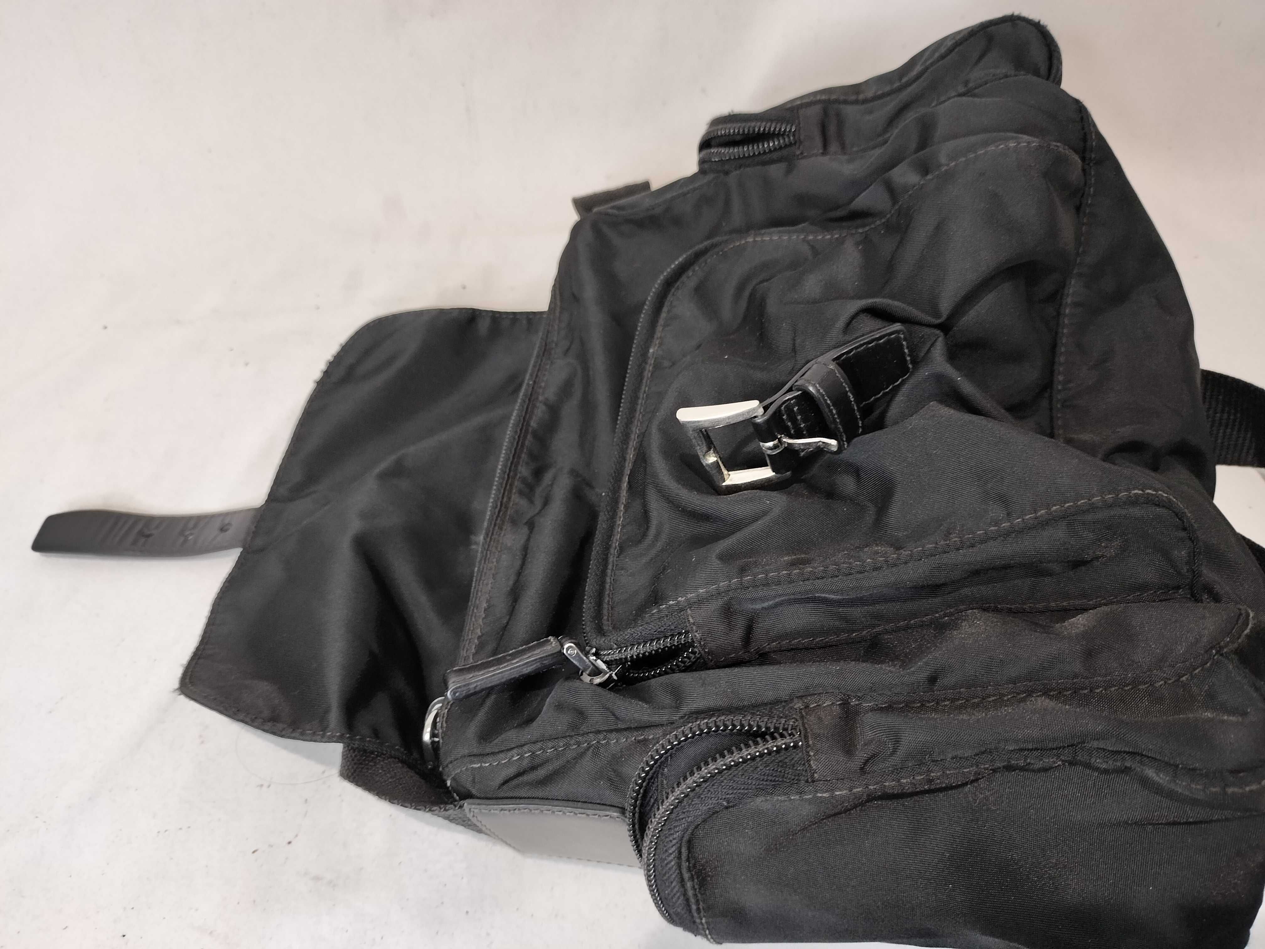Nylon Triangle Logo Shoulder Bag — view 9