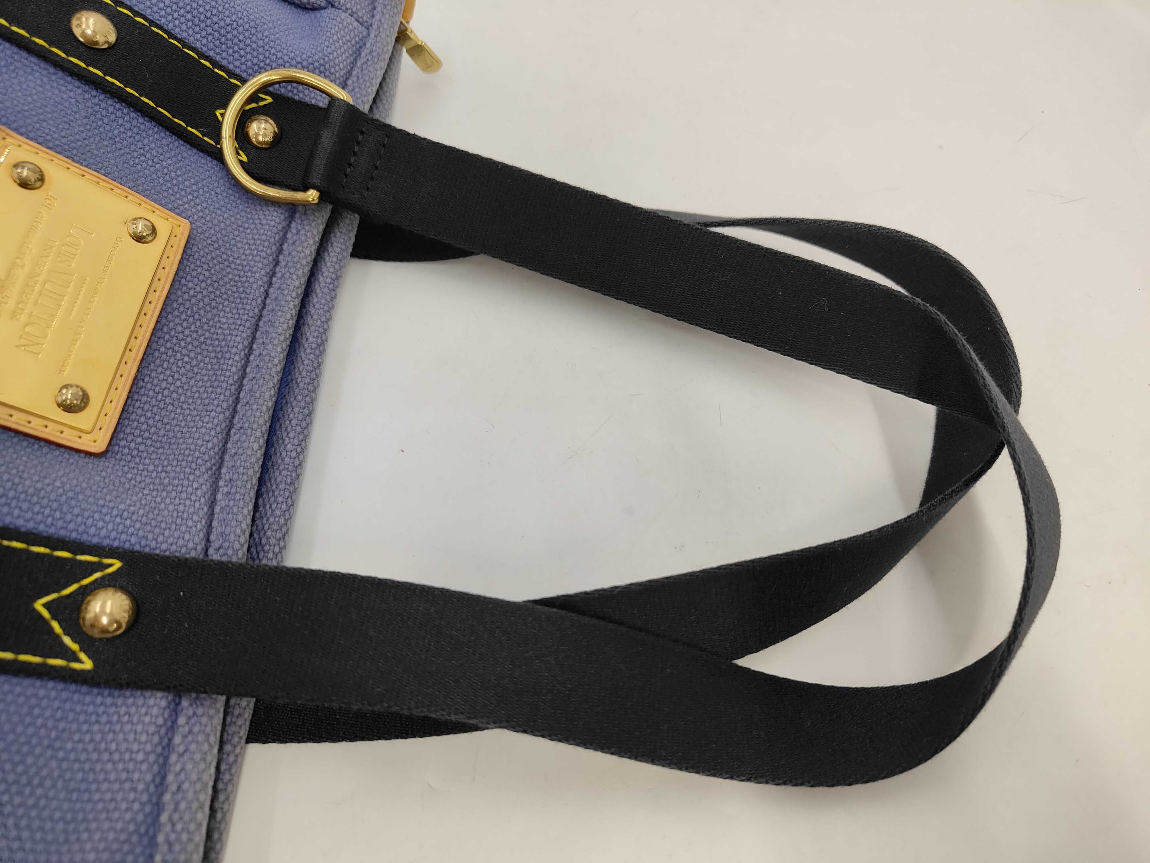 LV Antigua Cabas Tote Bag Blue Tote Bag — view 5
