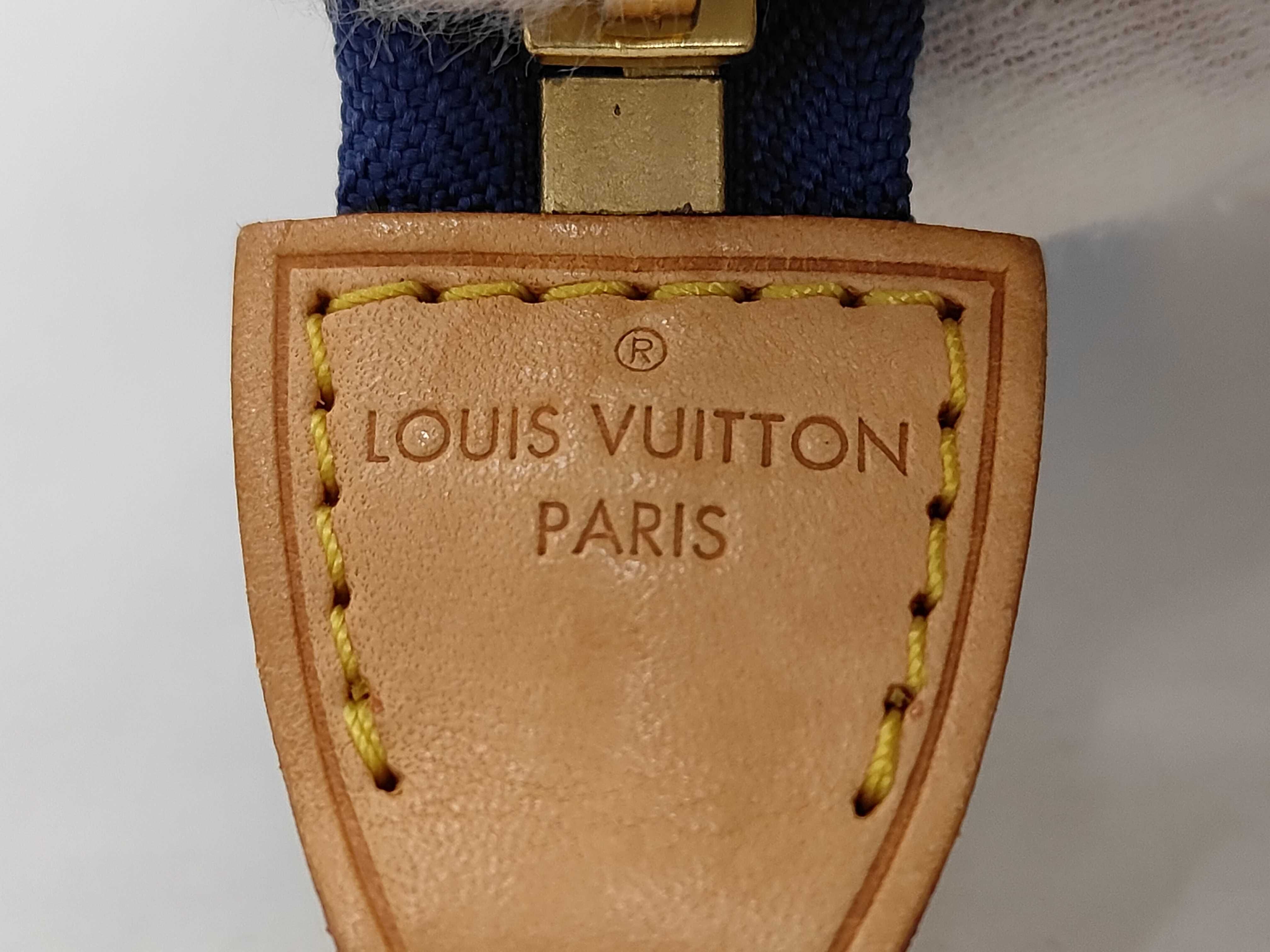 LV Antigua Cabas Tote Bag Blue Tote Bag — view 9