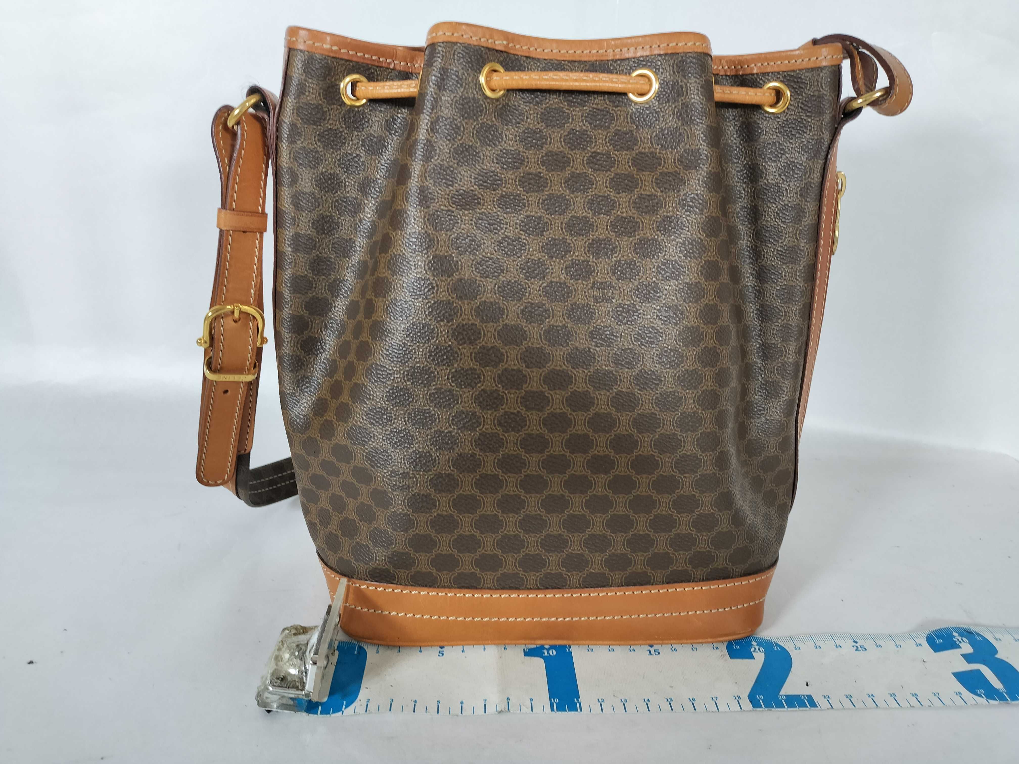 Macadam pattern drawstring shoulder bag — view 2
