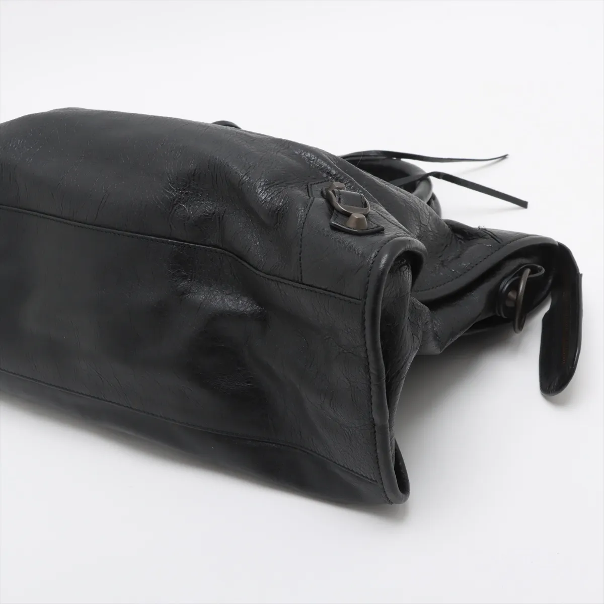 The City Leather 2WAY Handbag Black 115748 with Mirror — view 3