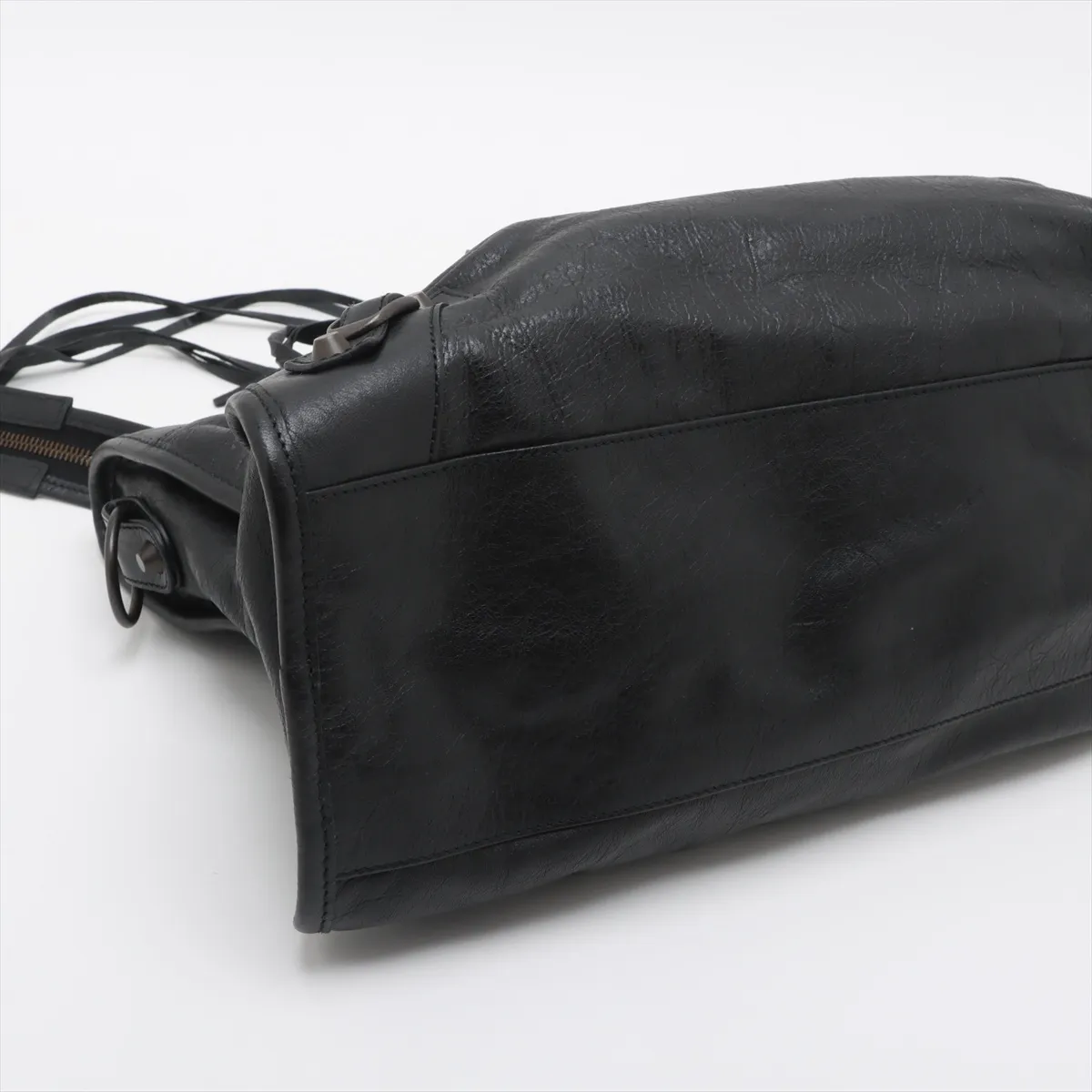 The City Leather 2WAY Handbag Black 115748 with Mirror — view 4