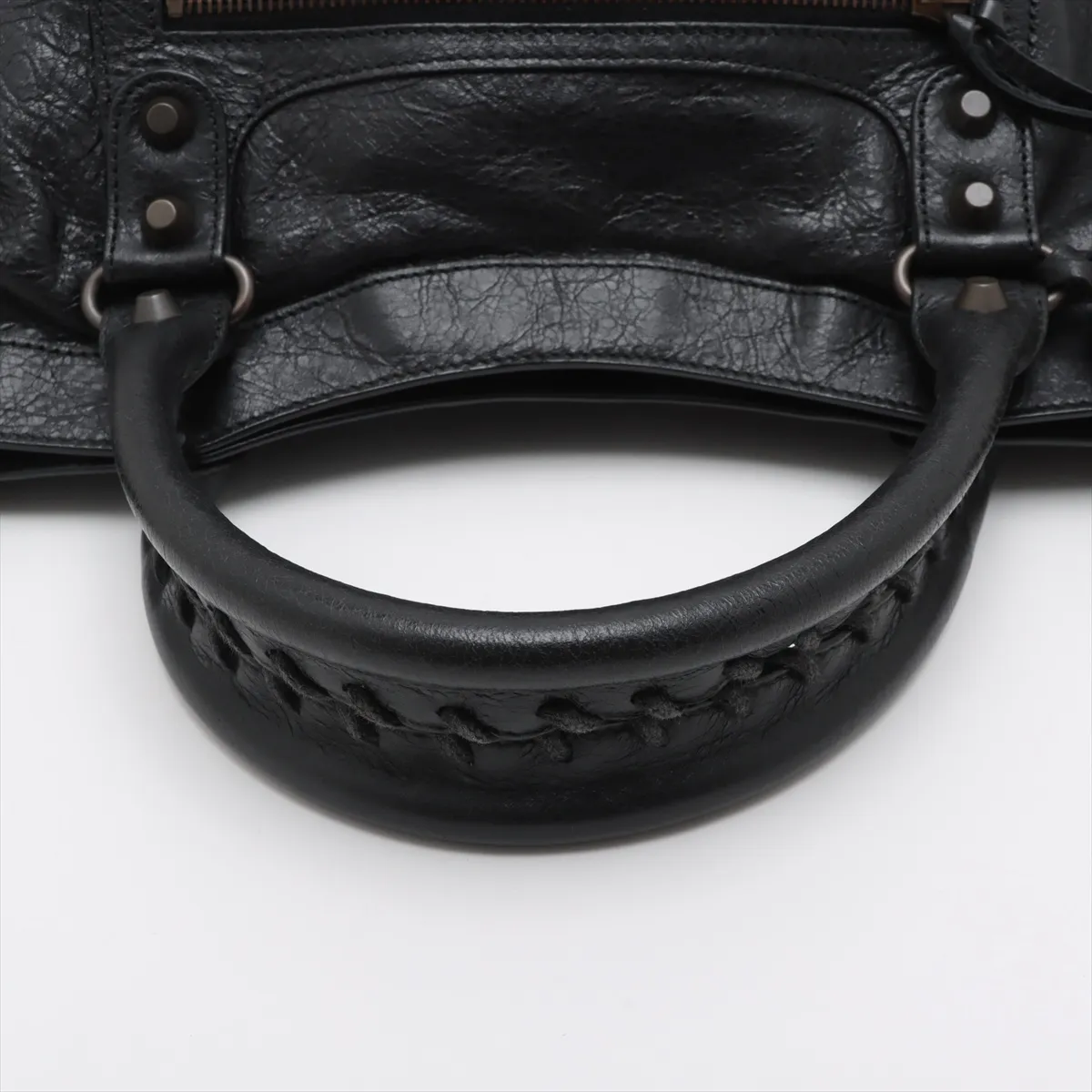 The City Leather 2WAY Handbag Black 115748 with Mirror — view 5