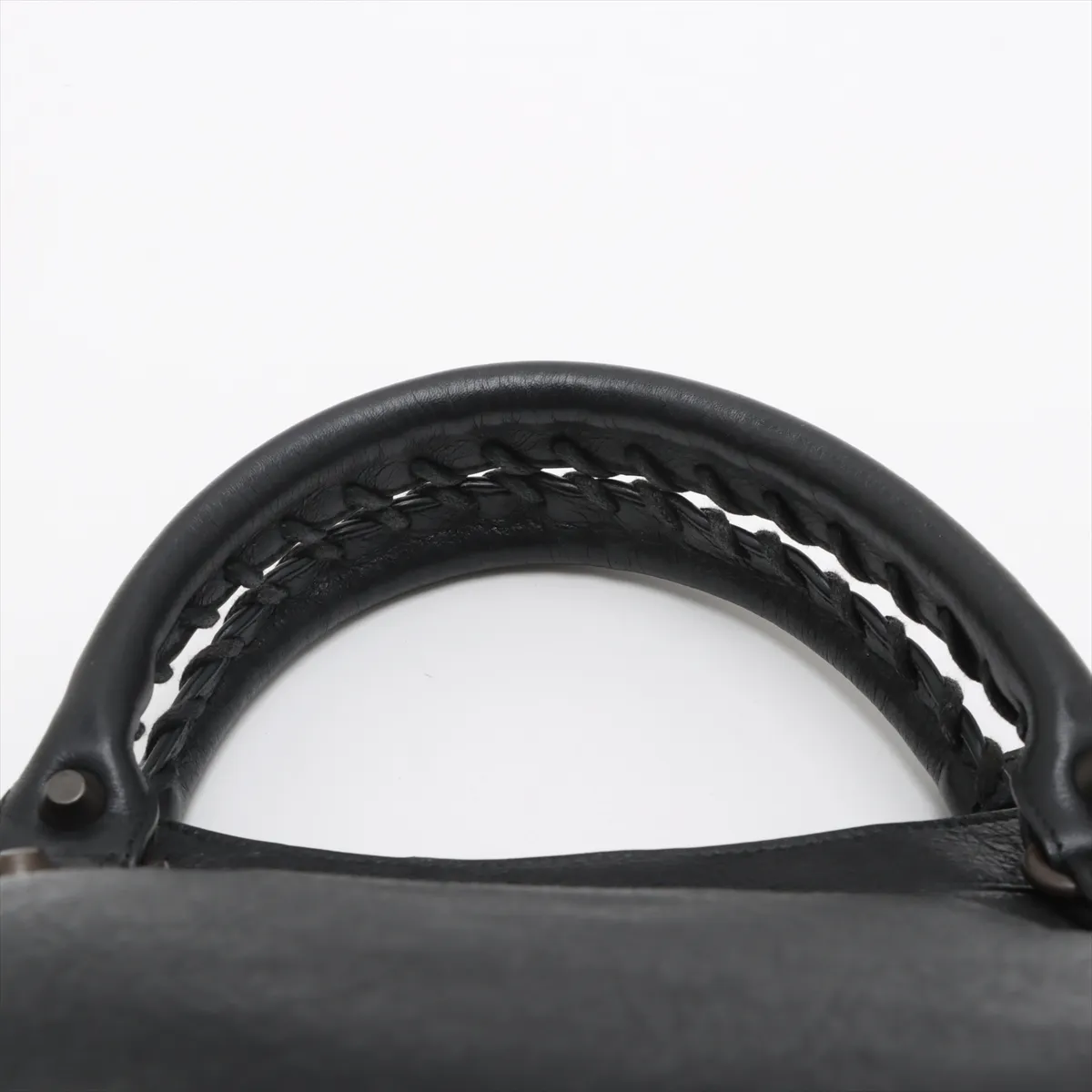 The City Leather 2WAY Handbag Black 115748 with Mirror — view 6