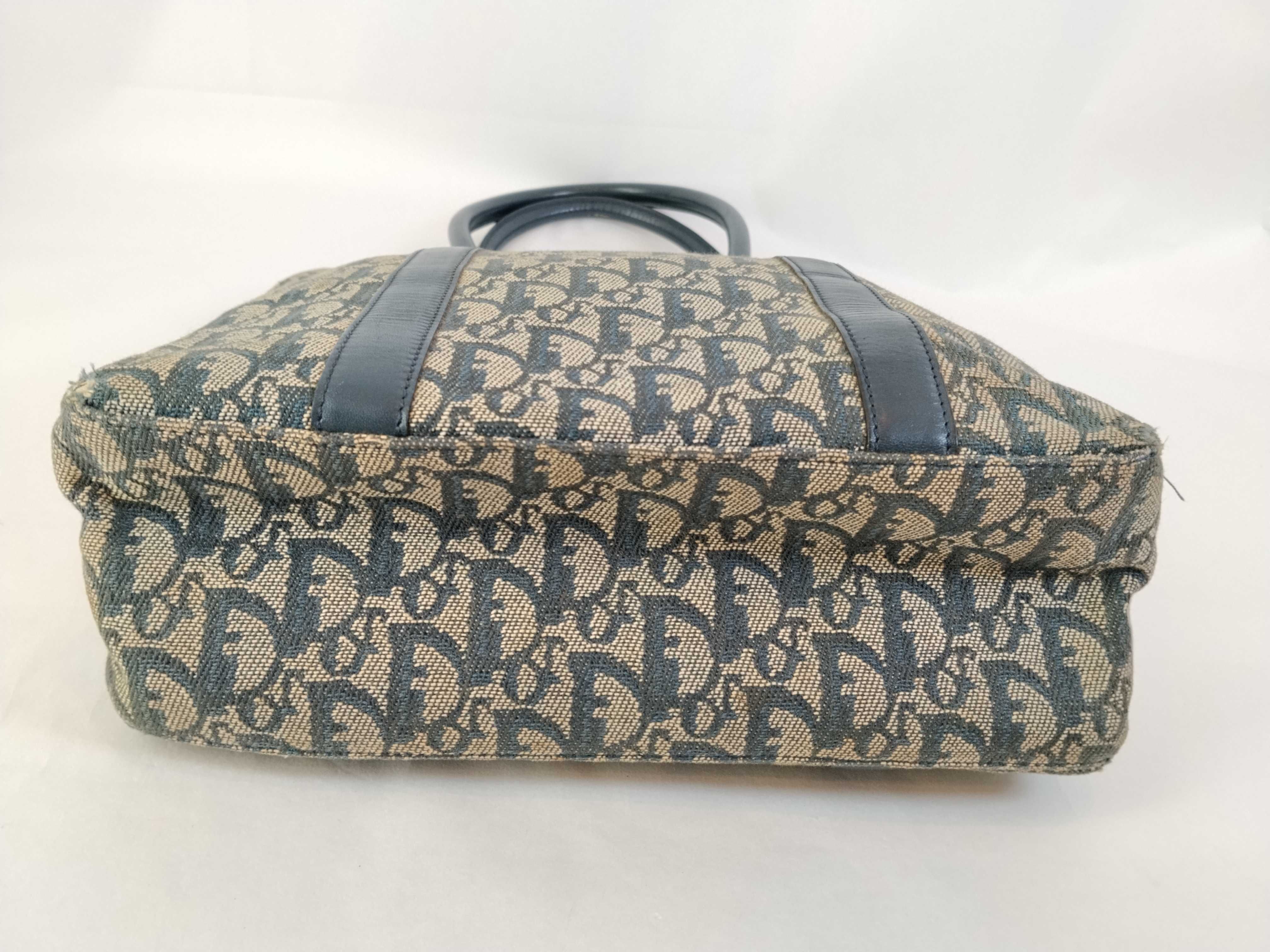 Trotter Tote Bag, Gray/Navy, W27cm — view 8