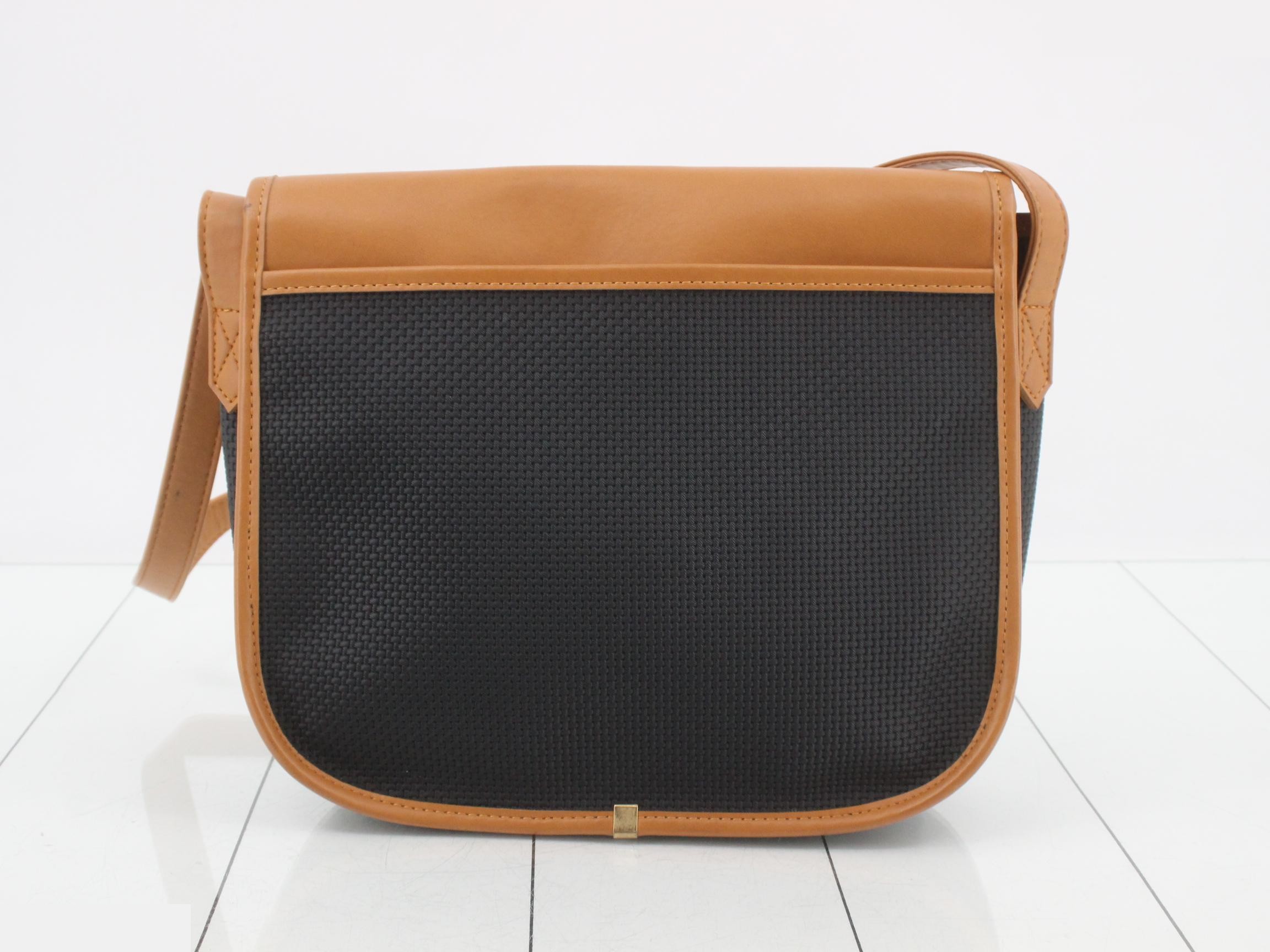 Shoulder Bag, Brown/Black Leather — view 2