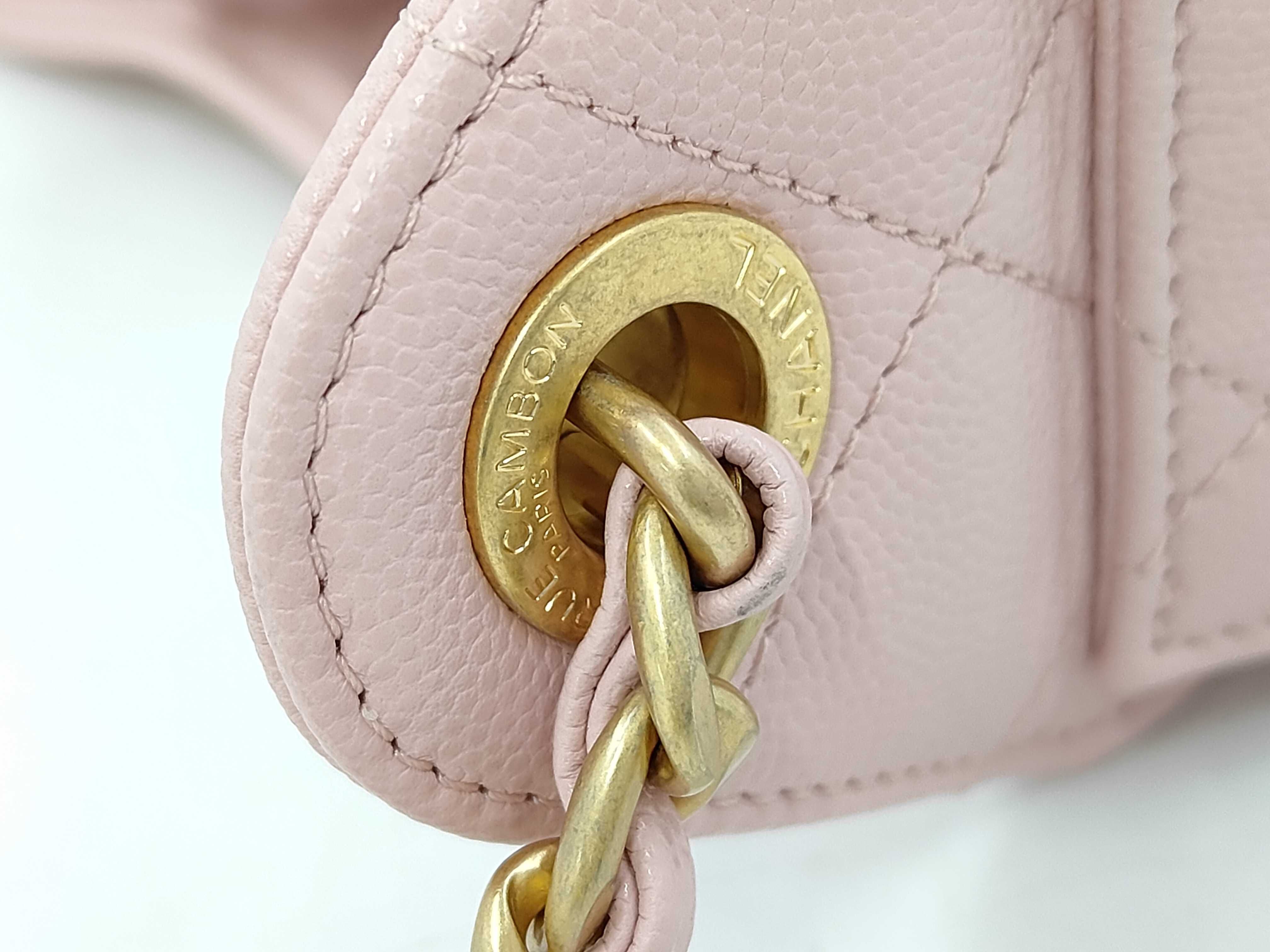 Caviar Skin 25 Mini Pink Shoulder Bag — view 4