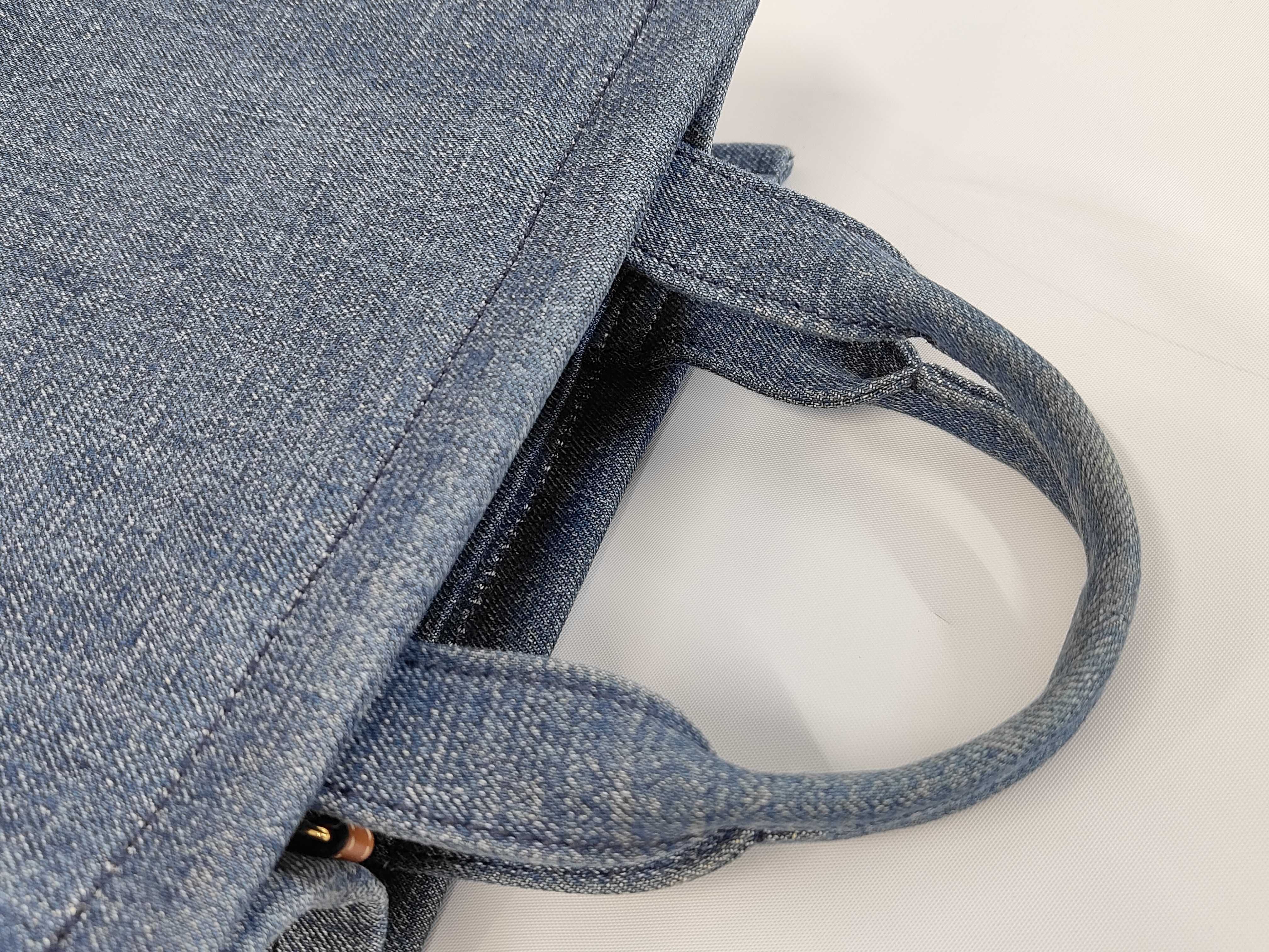 Small Cabas Thais Denim Handbag — view 5