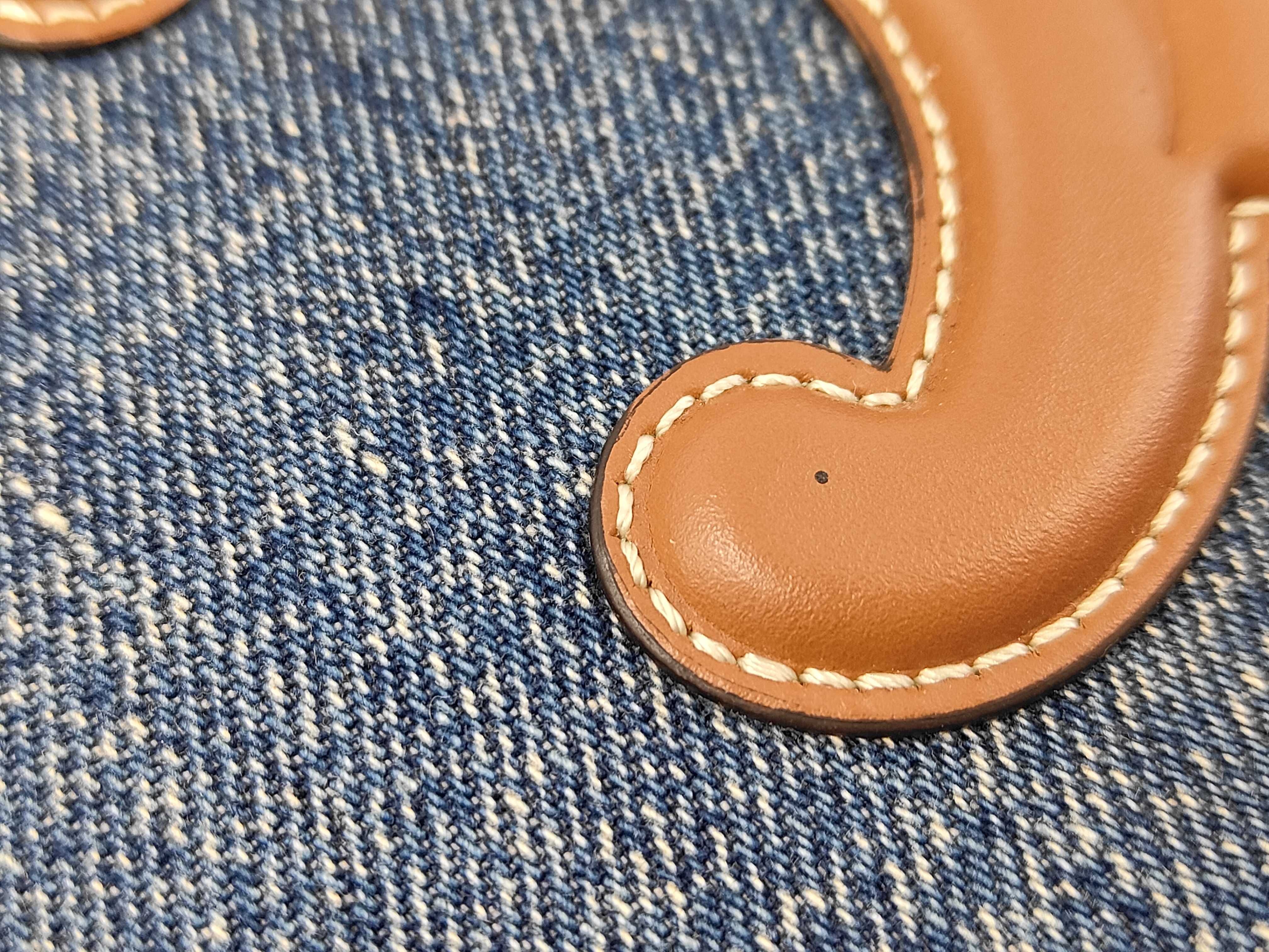 Small Cabas Thais Denim Handbag — view 10
