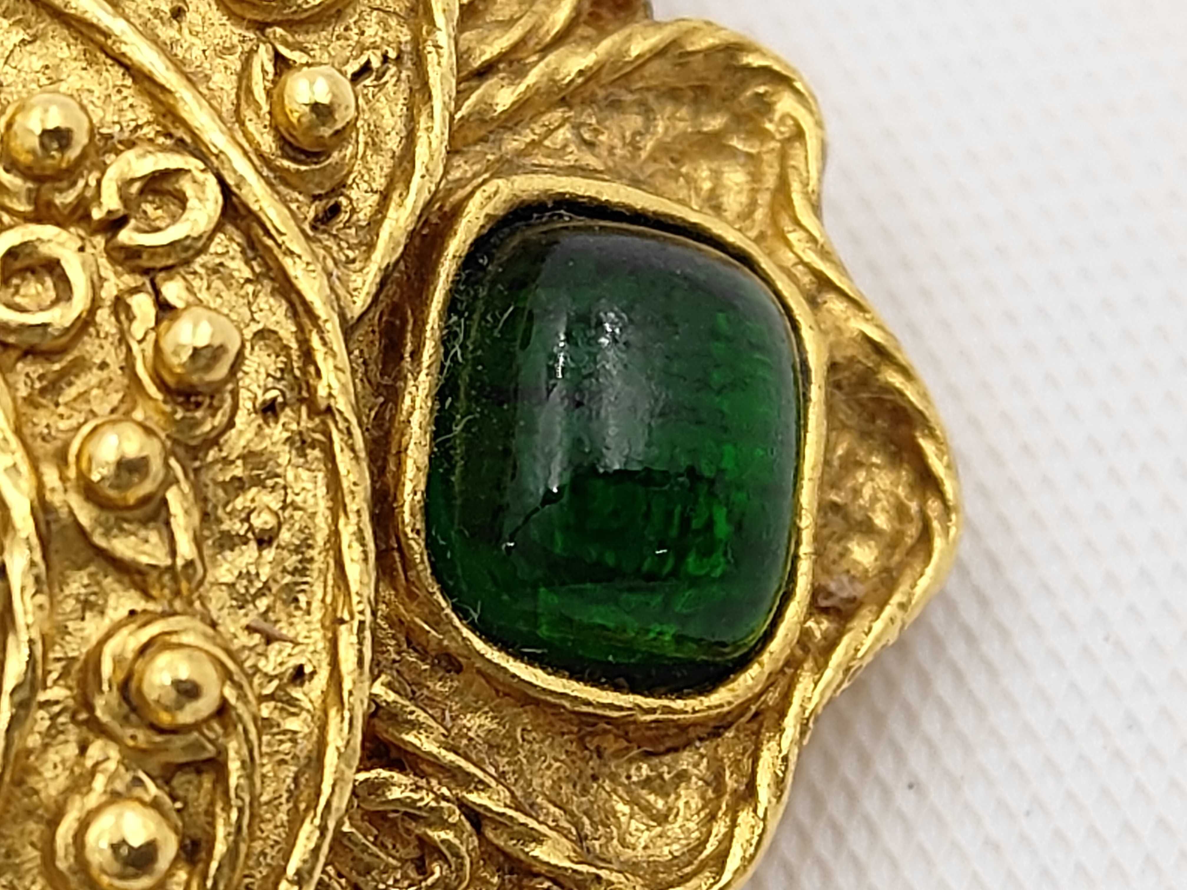 Brooch, Gripoix Coco Mark, GP Gold 94A Brooch — view 7
