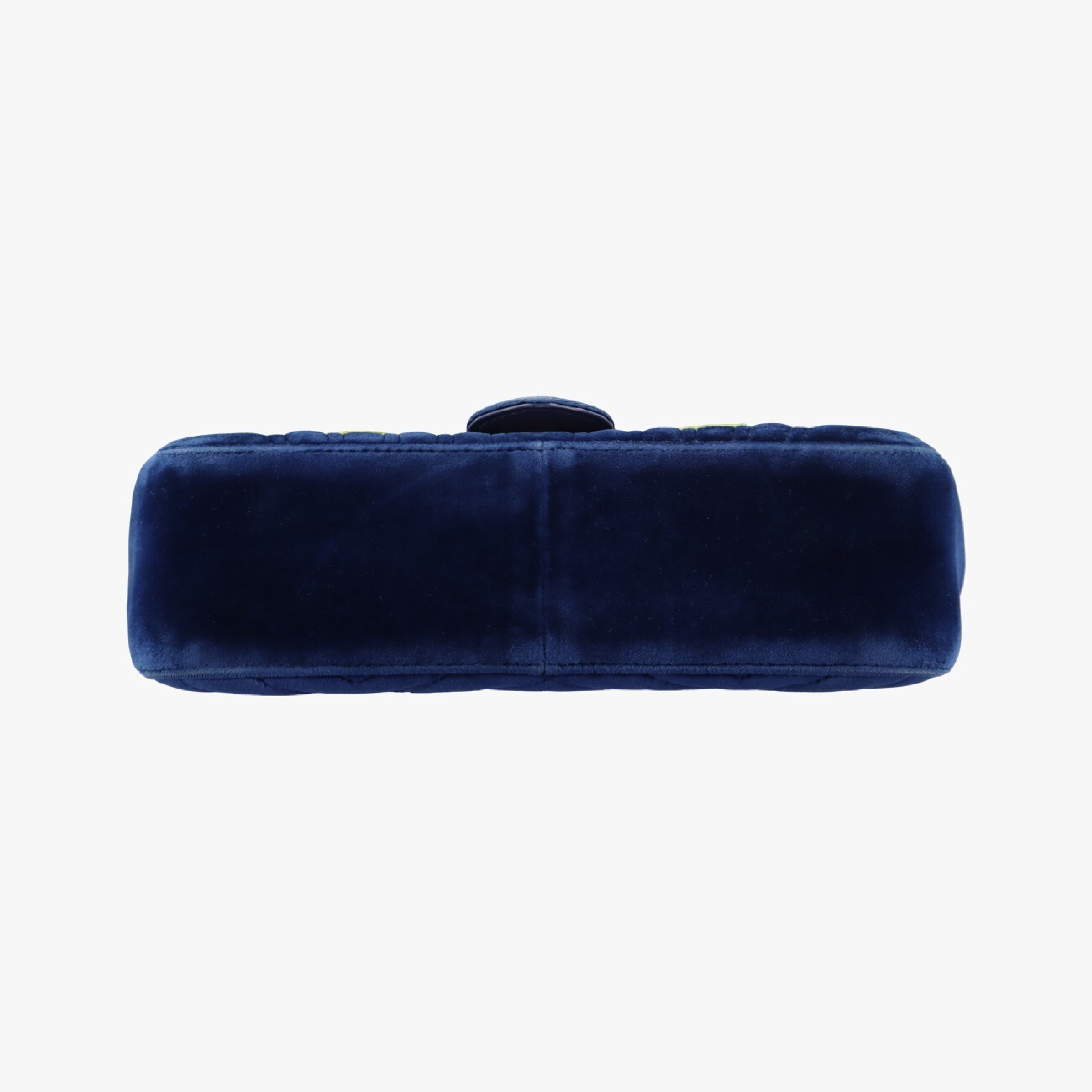 GG Marmont Navy x Multicolor Velour Shoulder Bag 443497 G026102843 — view 3