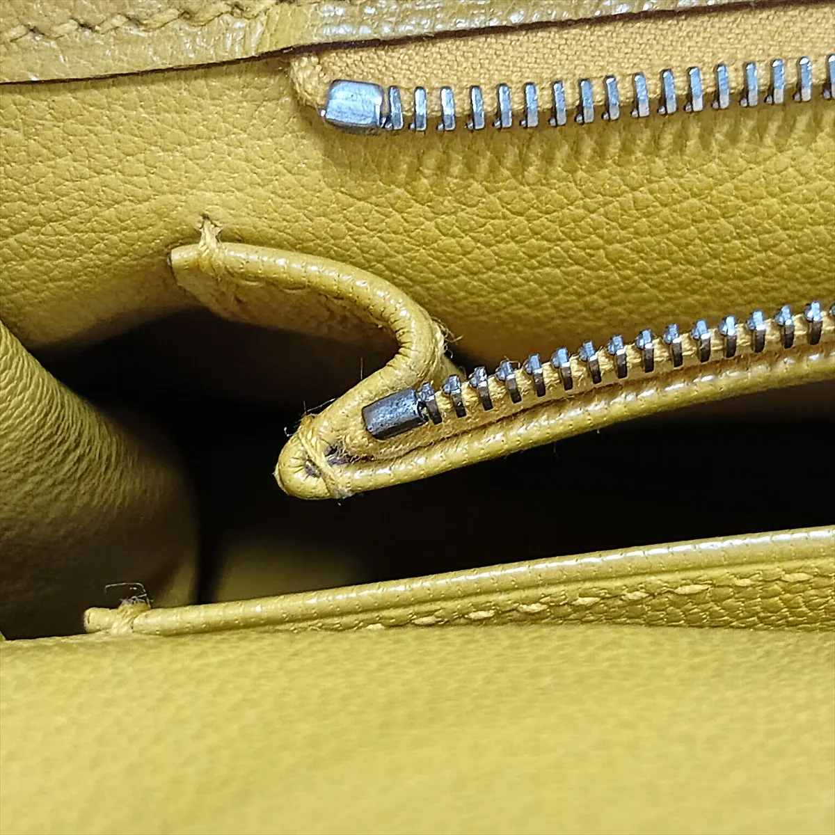 [Individually packaged] Hermes Birkin 25 Retourne Togo Jaune Ambre Silver Hardware Y: 2020 — view 12