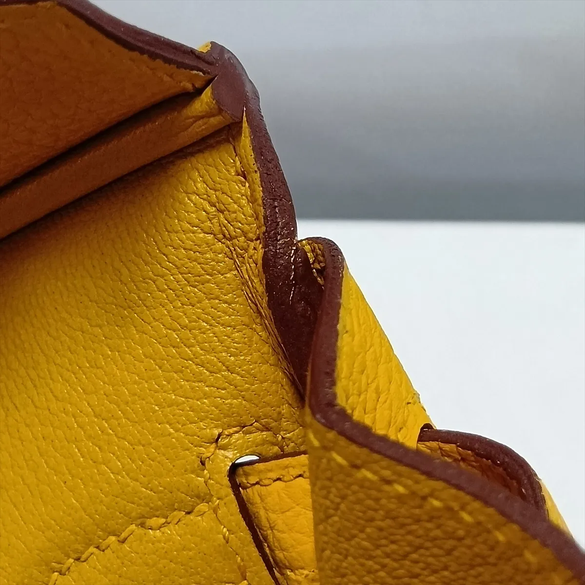 [Individually packaged] Hermes Birkin 25 Retourne Togo Jaune Ambre Silver Hardware Y: 2020 — view 13
