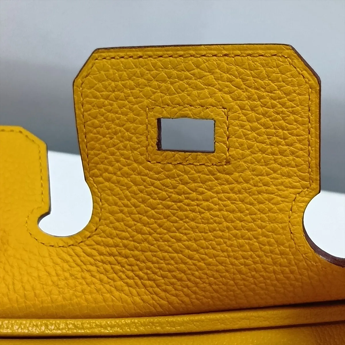 [Individually packaged] Hermes Birkin 25 Retourne Togo Jaune Ambre Silver Hardware Y: 2020 — view 14