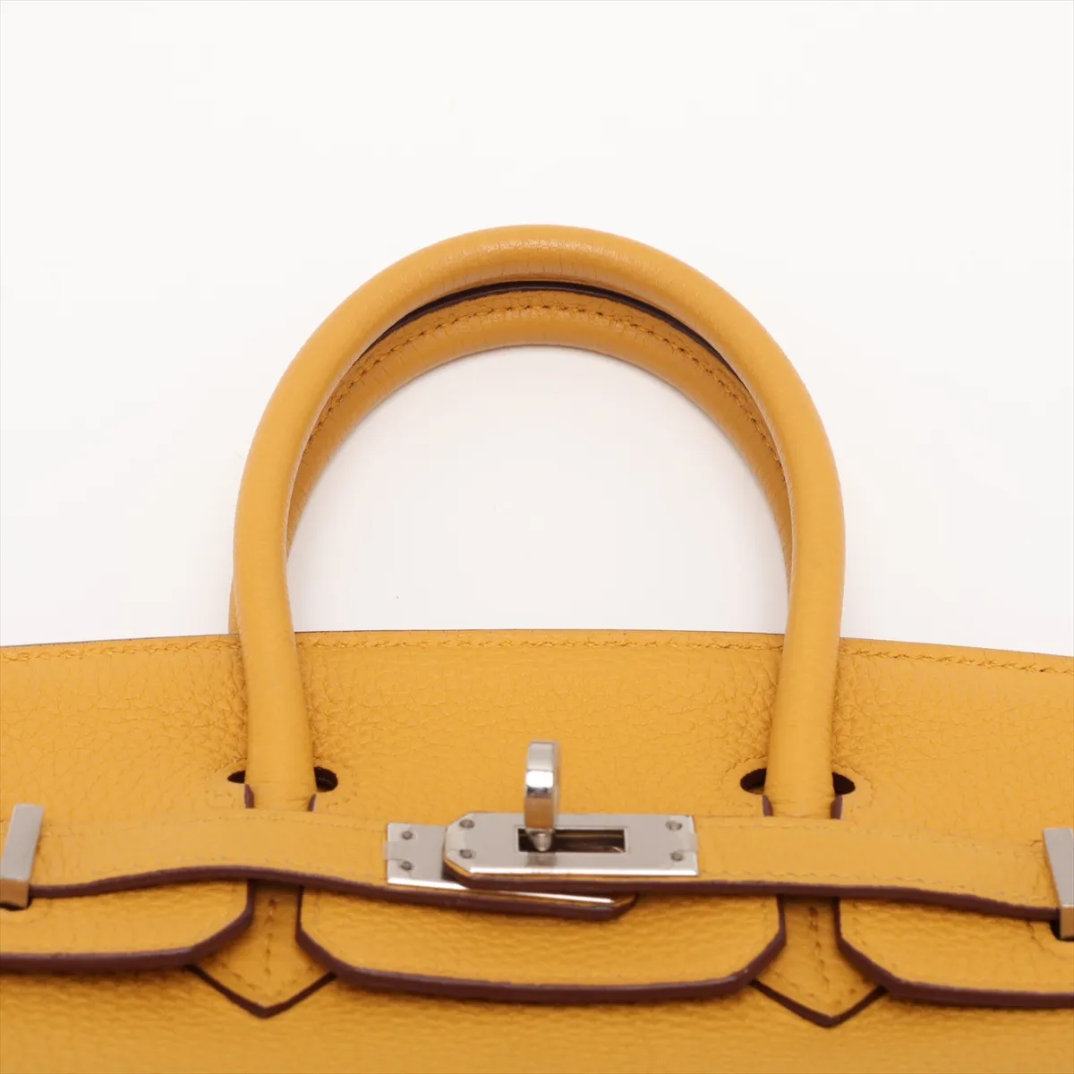 [Individually packaged] Hermes Birkin 25 Retourne Togo Jaune Ambre Silver Hardware Y: 2020 — view 6