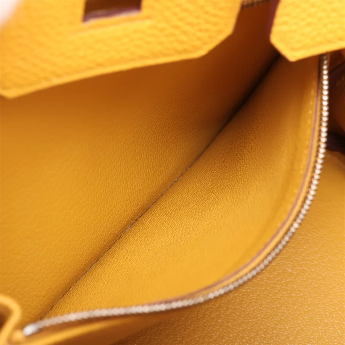 [Individually packaged] Hermes Birkin 25 Retourne Togo Jaune Ambre Silver Hardware Y: 2020 — view 8