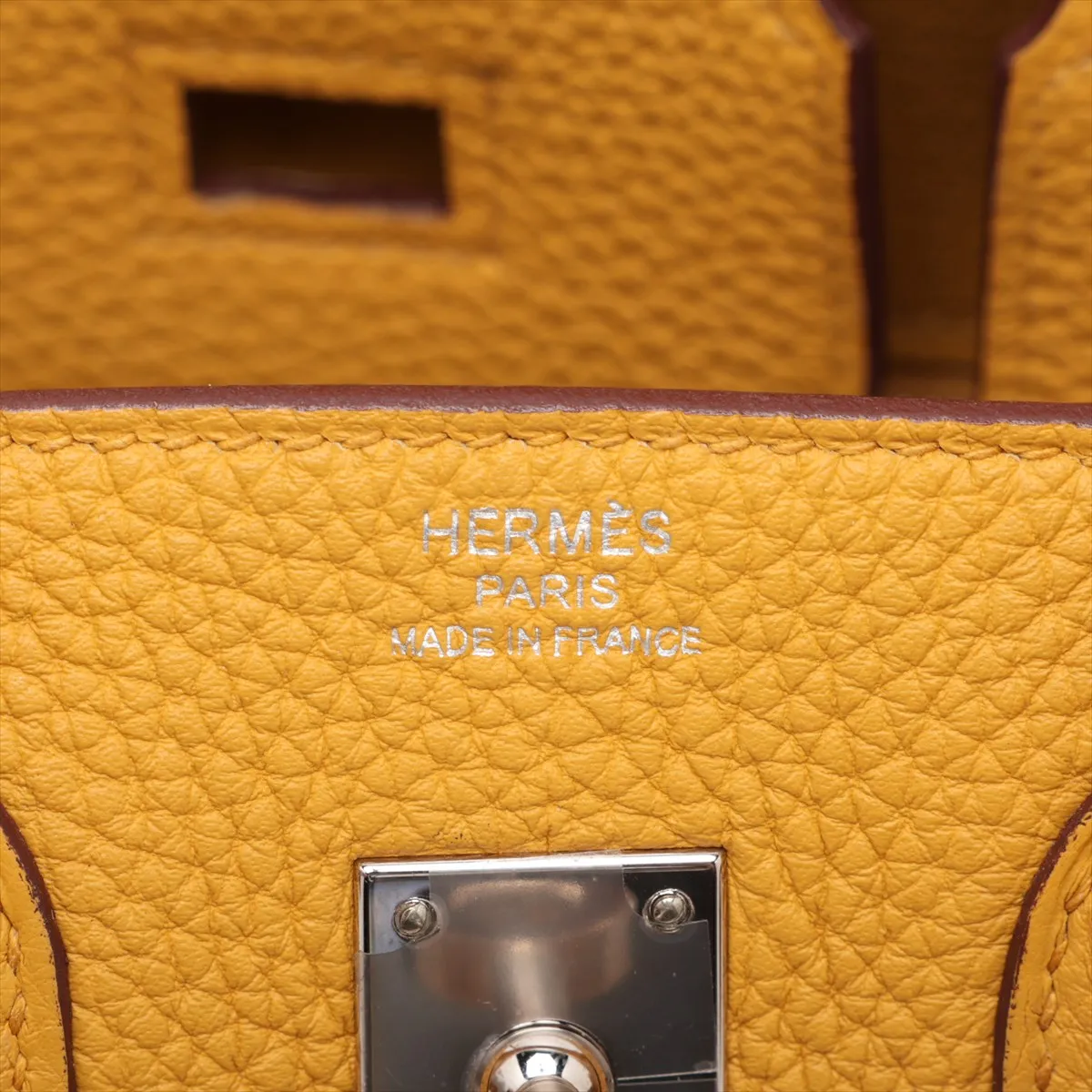 [Individually packaged] Hermes Birkin 25 Retourne Togo Jaune Ambre Silver Hardware Y: 2020 — view 10