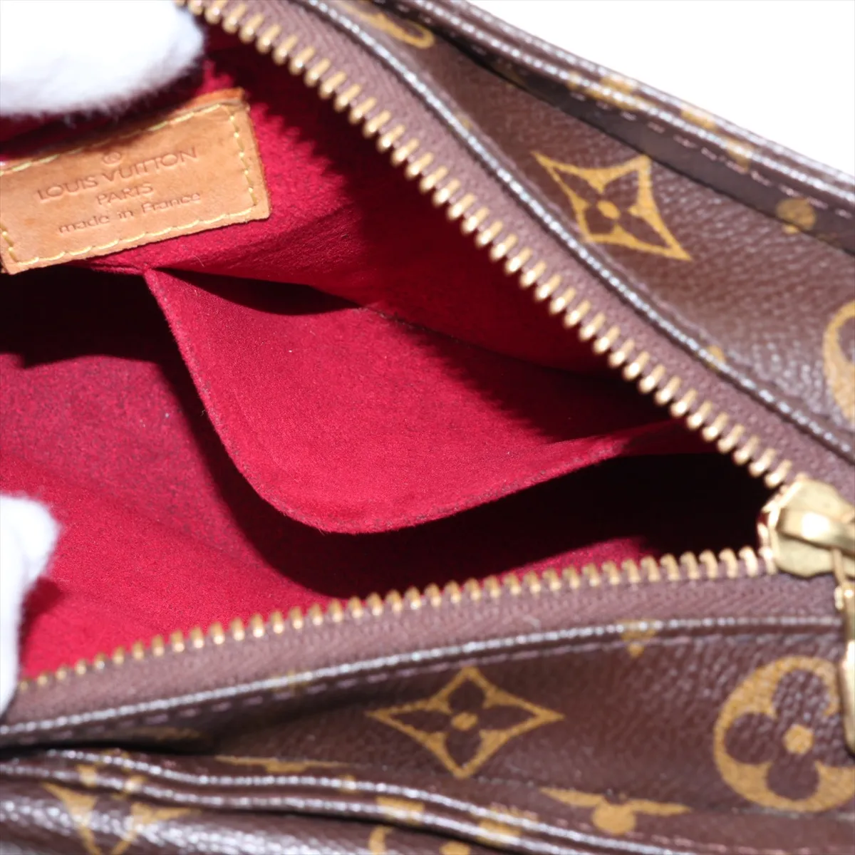 Monogram Vivacite MM M51164 Brown, various parts of the vachetta leather have been repaired by an aftermarket company. — view 7