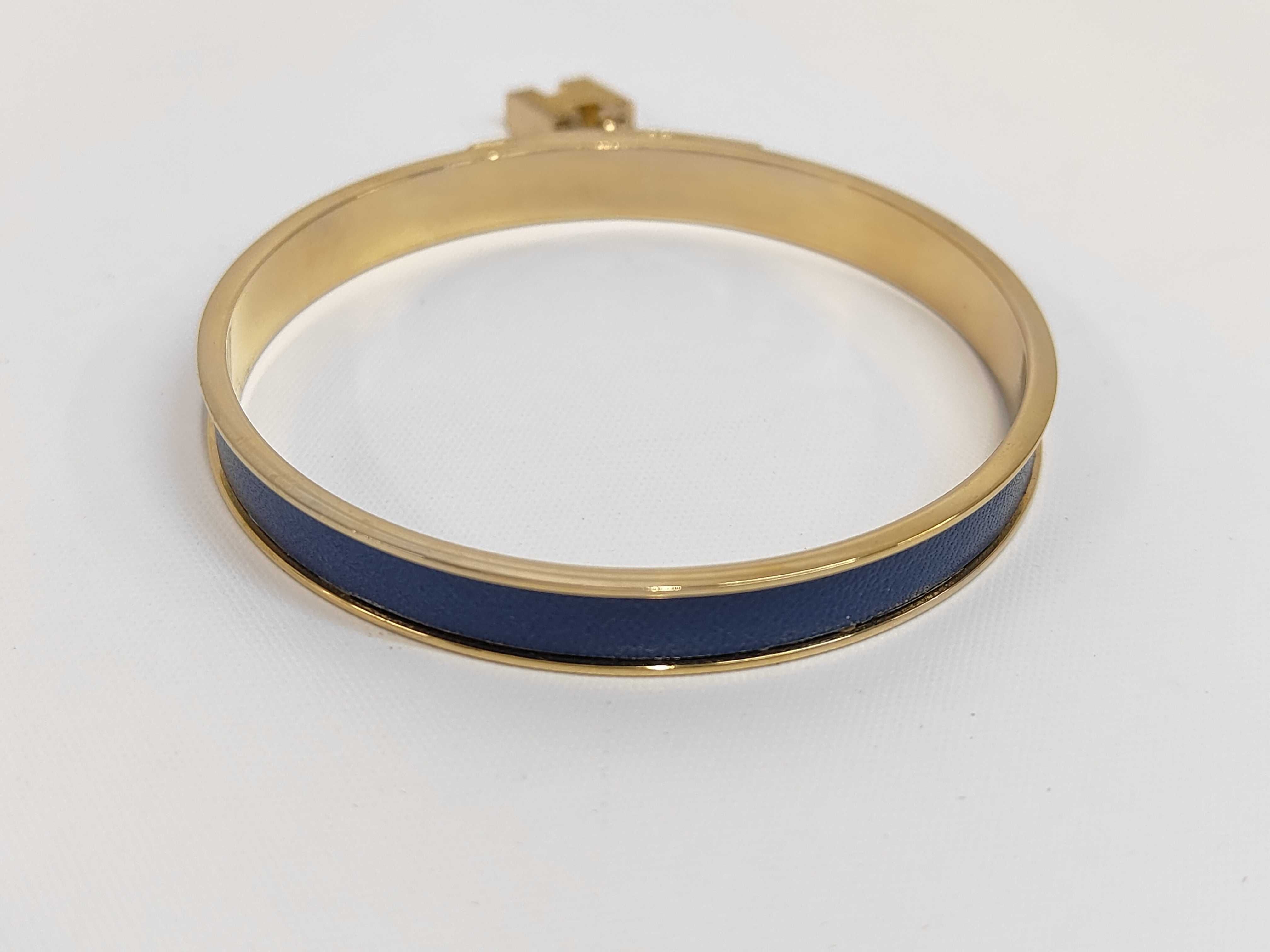 Kelly Bangle Gold x Blue Bracelet/Bangle — view 2