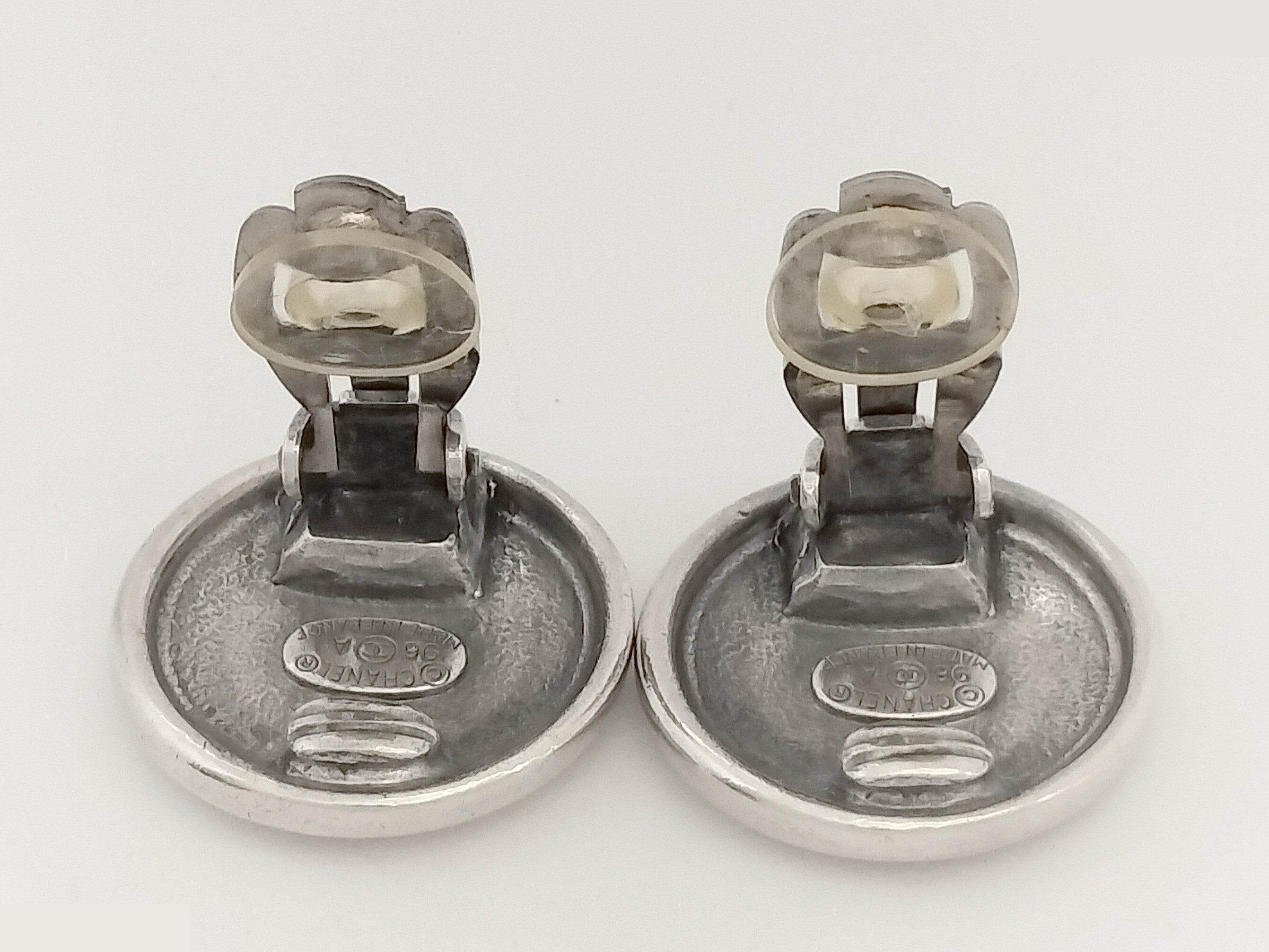 Coco Black Silver Earrings — view 3