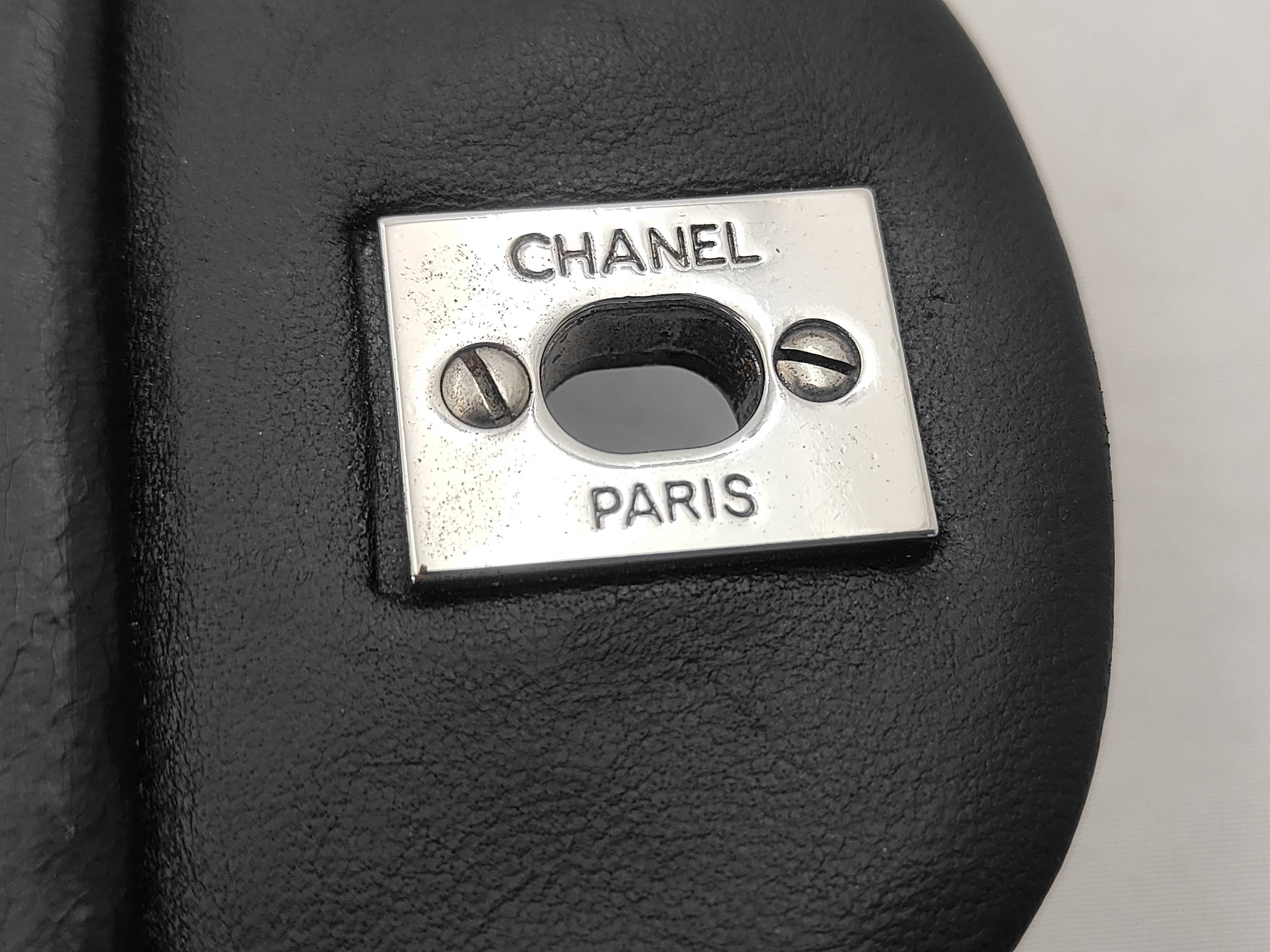 Chain Shoulder Bag, Lambskin, Black and Silver, Matelassé, Series 13 (Shoulder Bag) — view 12
