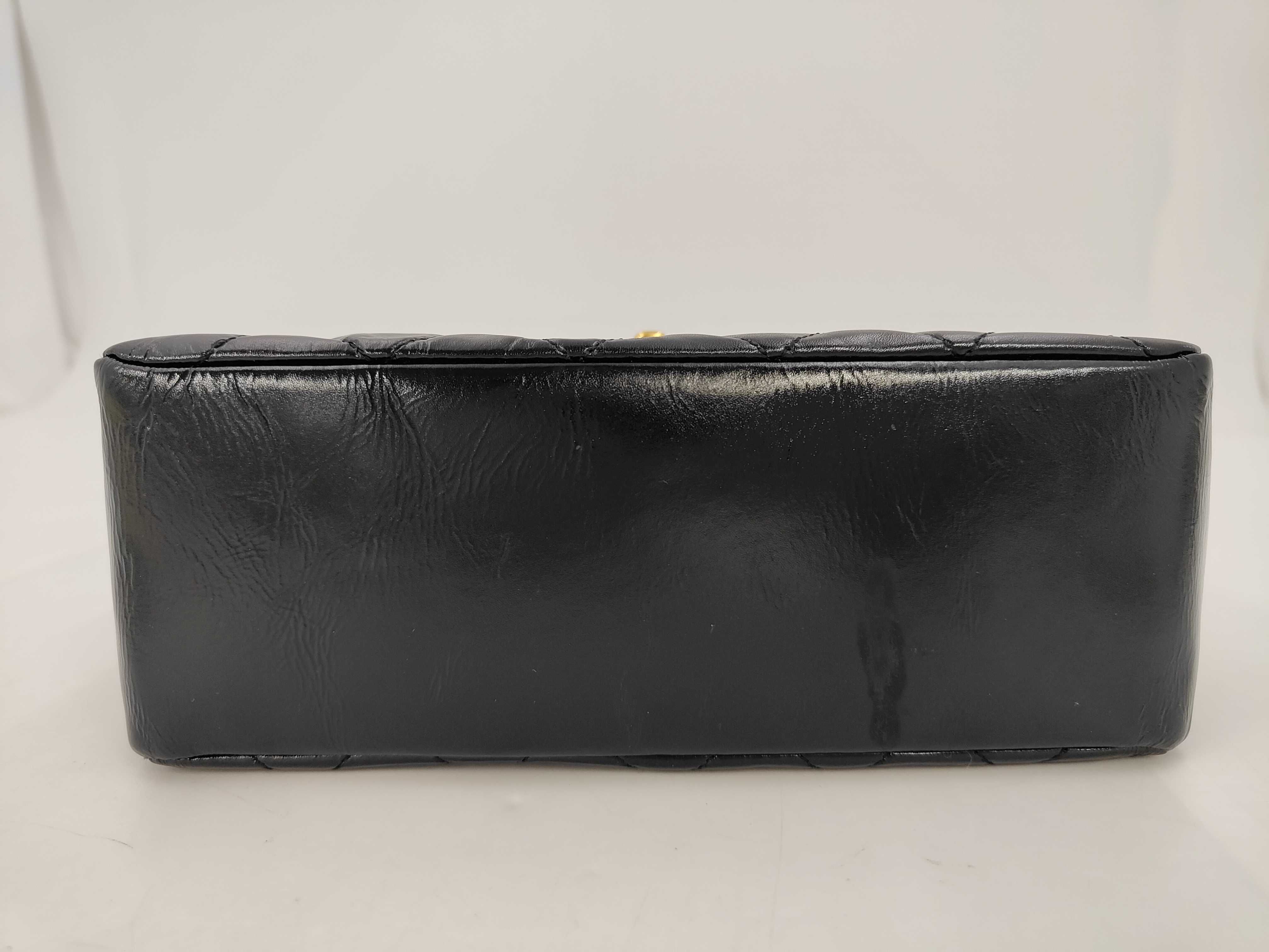 Matelassé Coco Mark Patent Leather Handbag — view 7