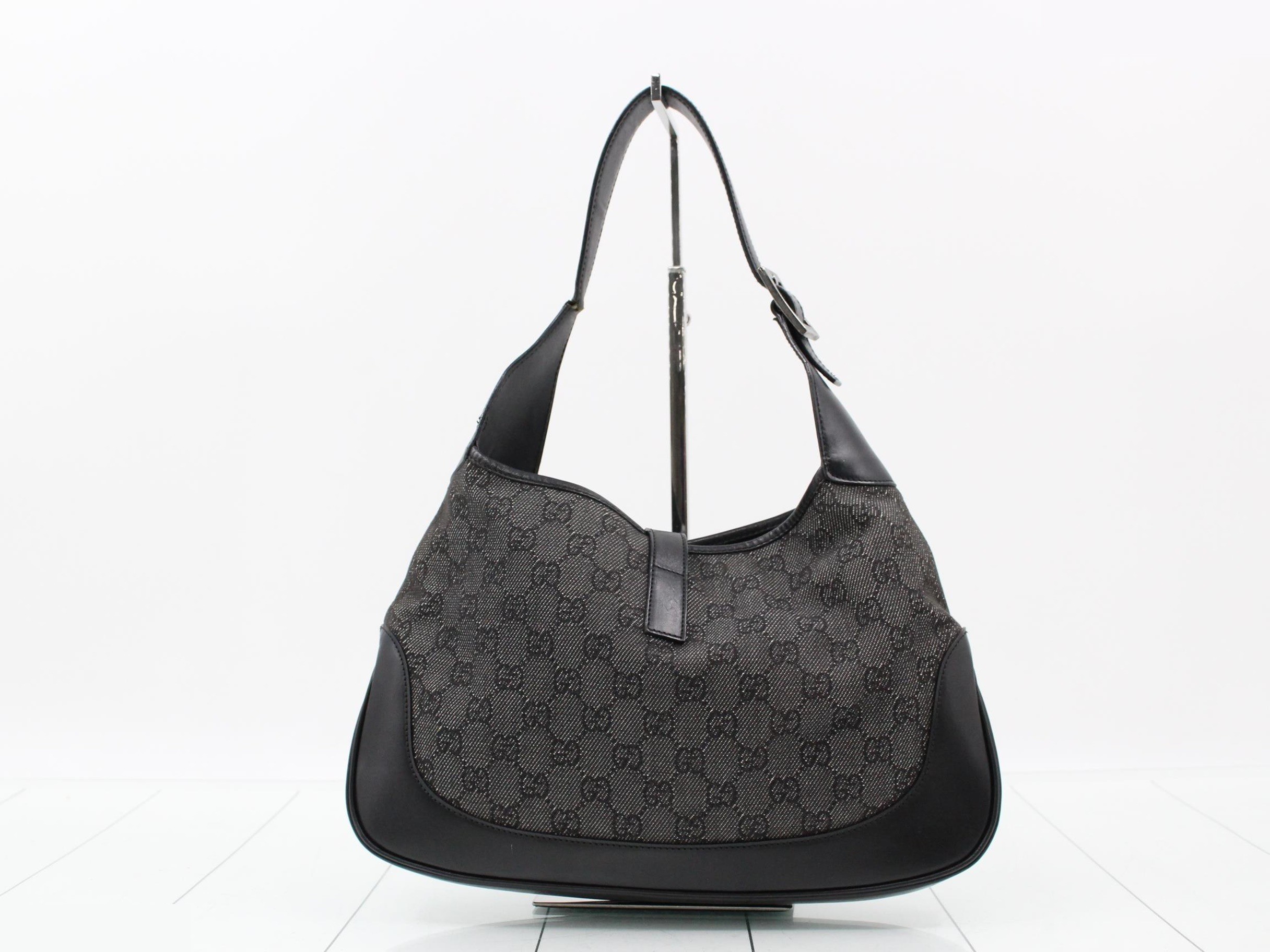 GG Canvas (Bag) - One-Shoulder Bag - Black - Jackie — view 2