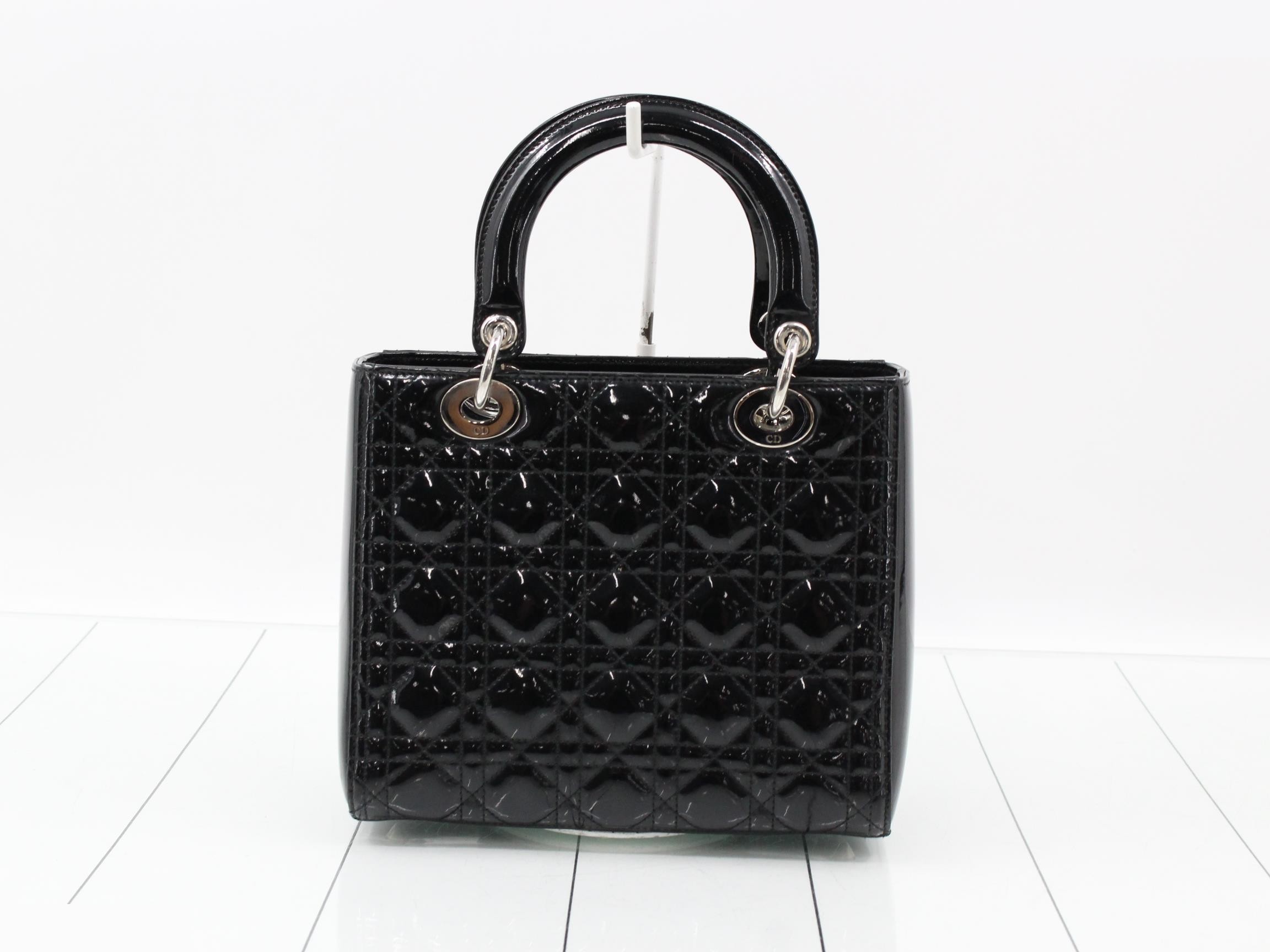 Lady Dior Cannage 2-Way Black Shoulder/Handbag — view 2