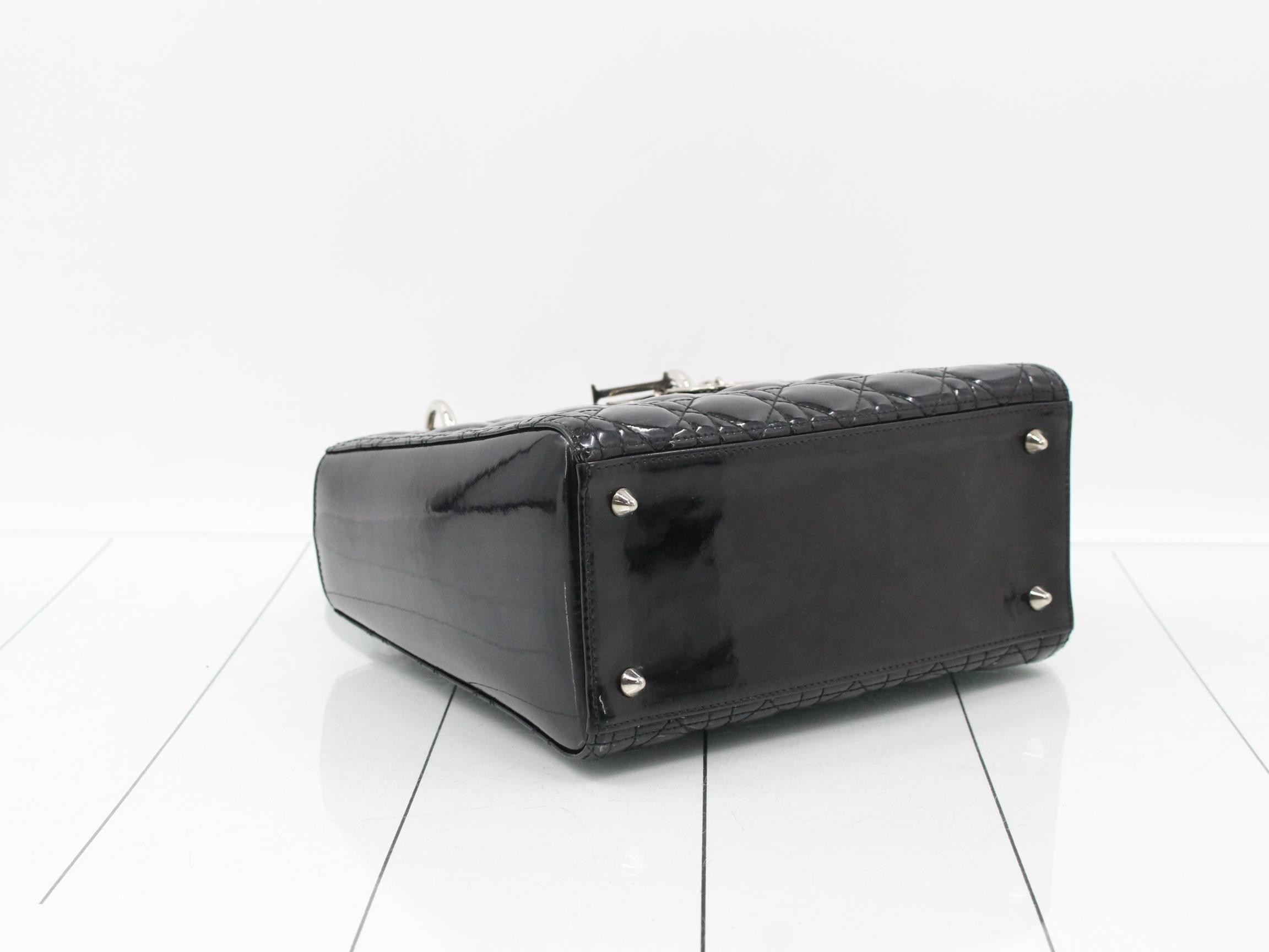 Lady Dior Cannage 2-Way Black Shoulder/Handbag — view 5