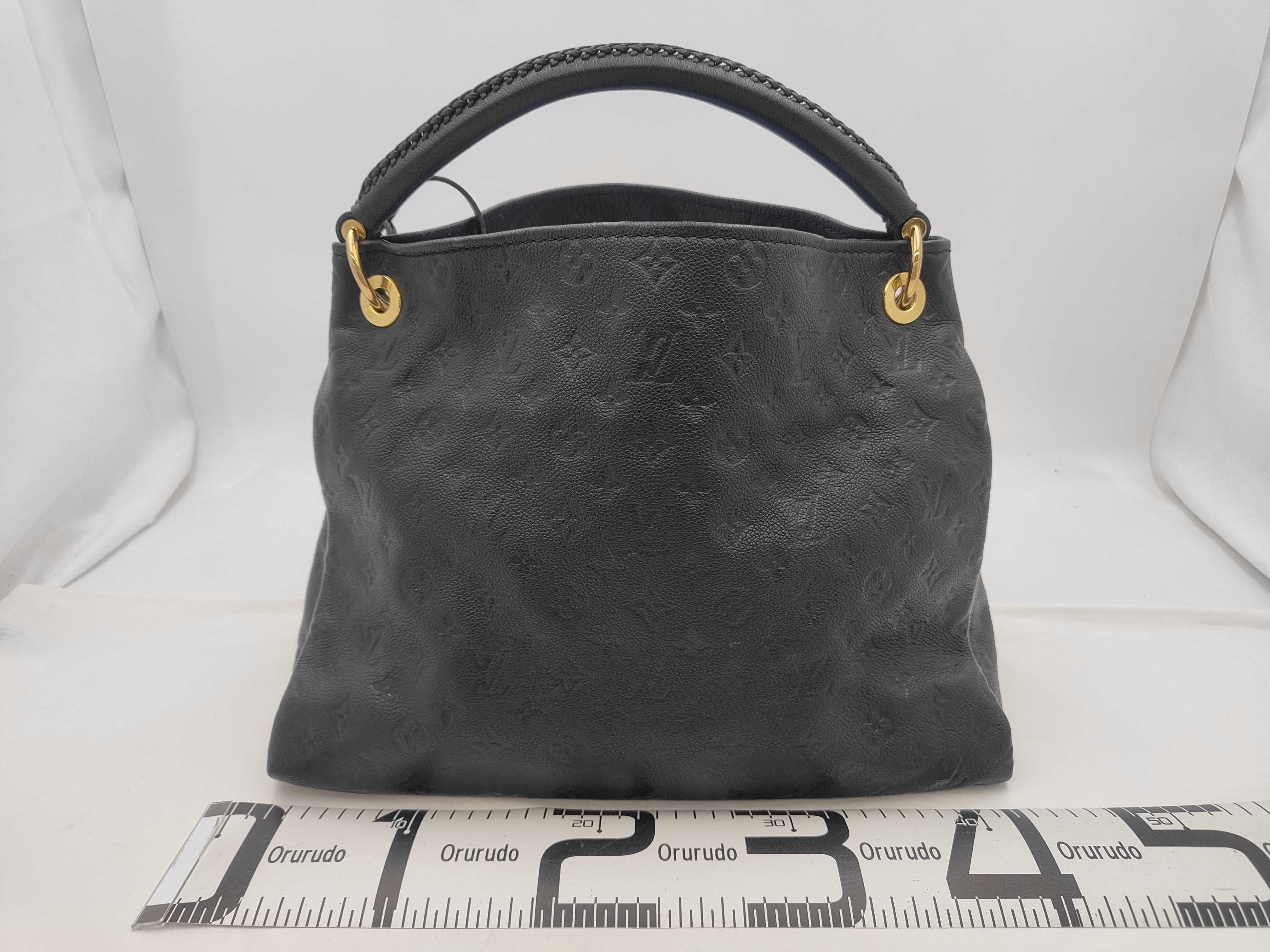 LV Artsy Monogram Embossed Braided Handle Handbag — view 2