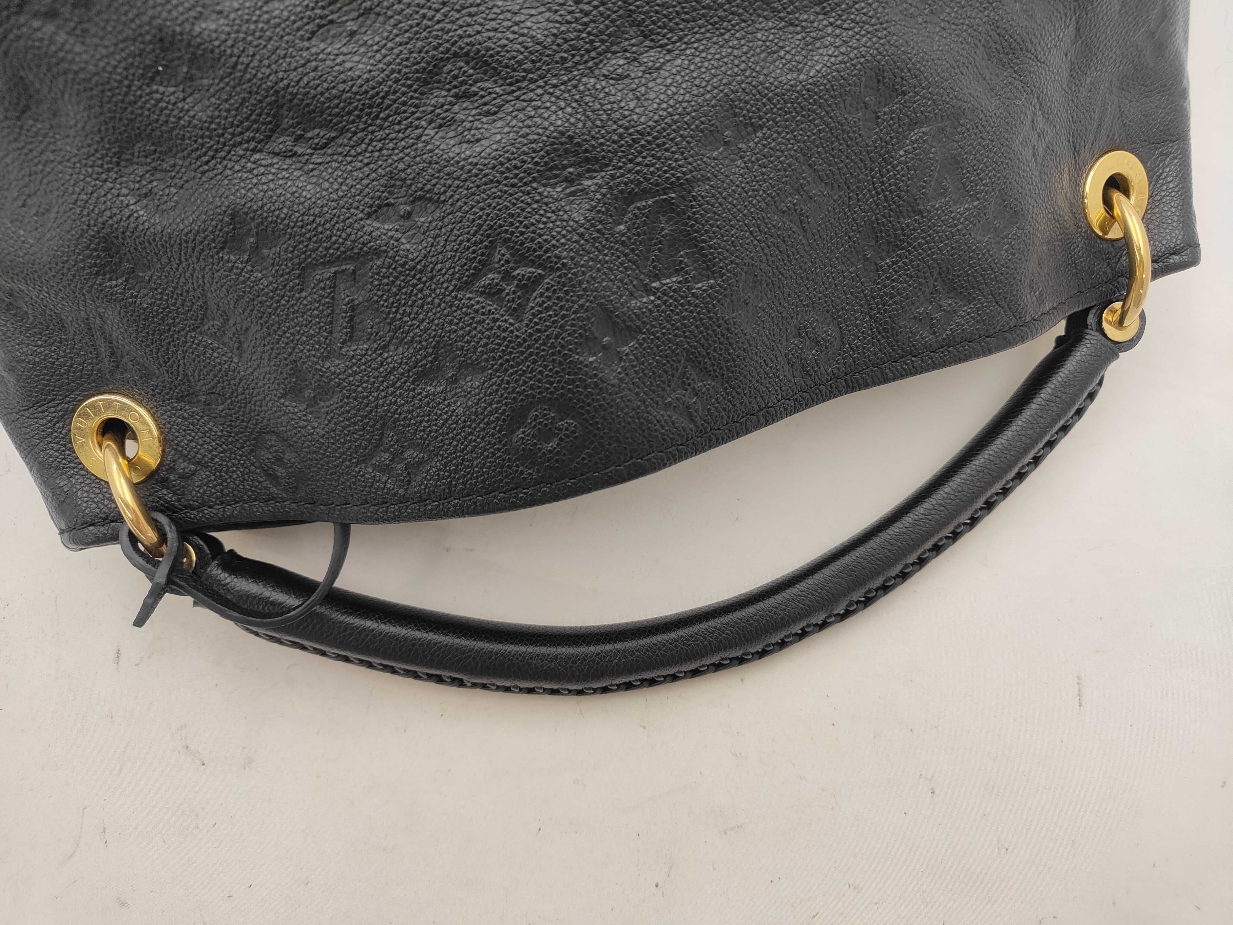 LV Artsy Monogram Embossed Braided Handle Handbag — view 3