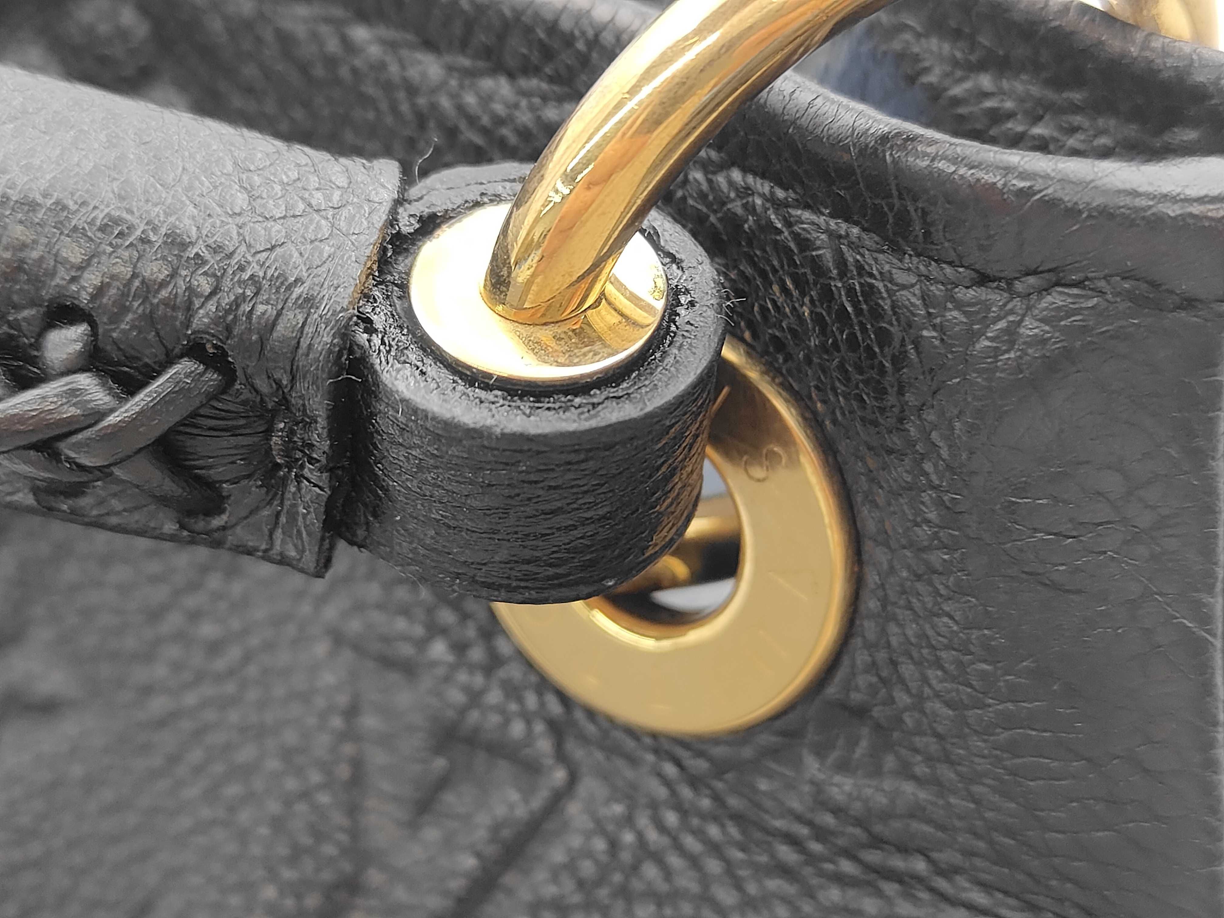 LV Artsy Monogram Embossed Braided Handle Handbag — view 5