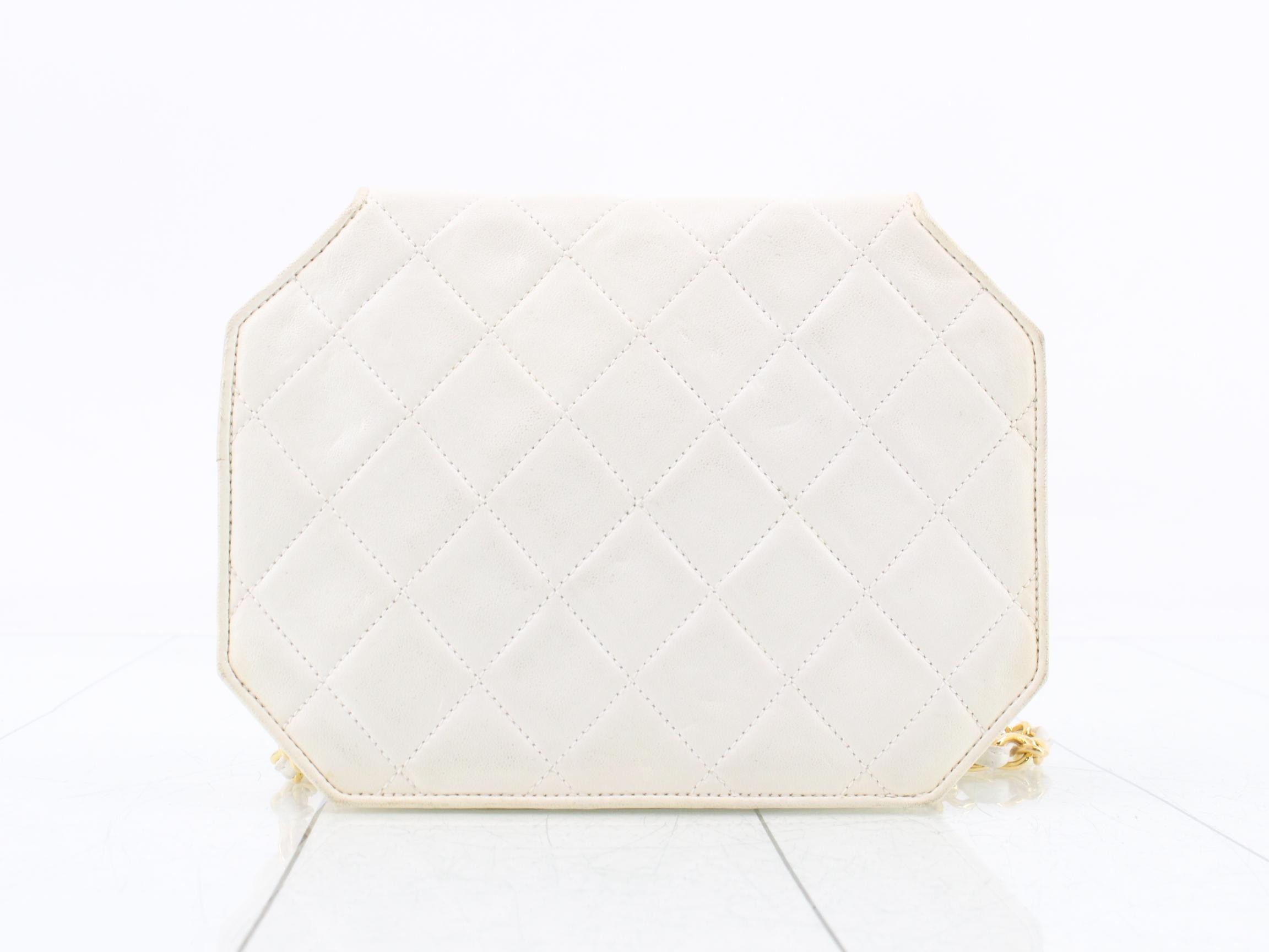 Matelassé Chain Pentagon Shoulder Bag — view 2