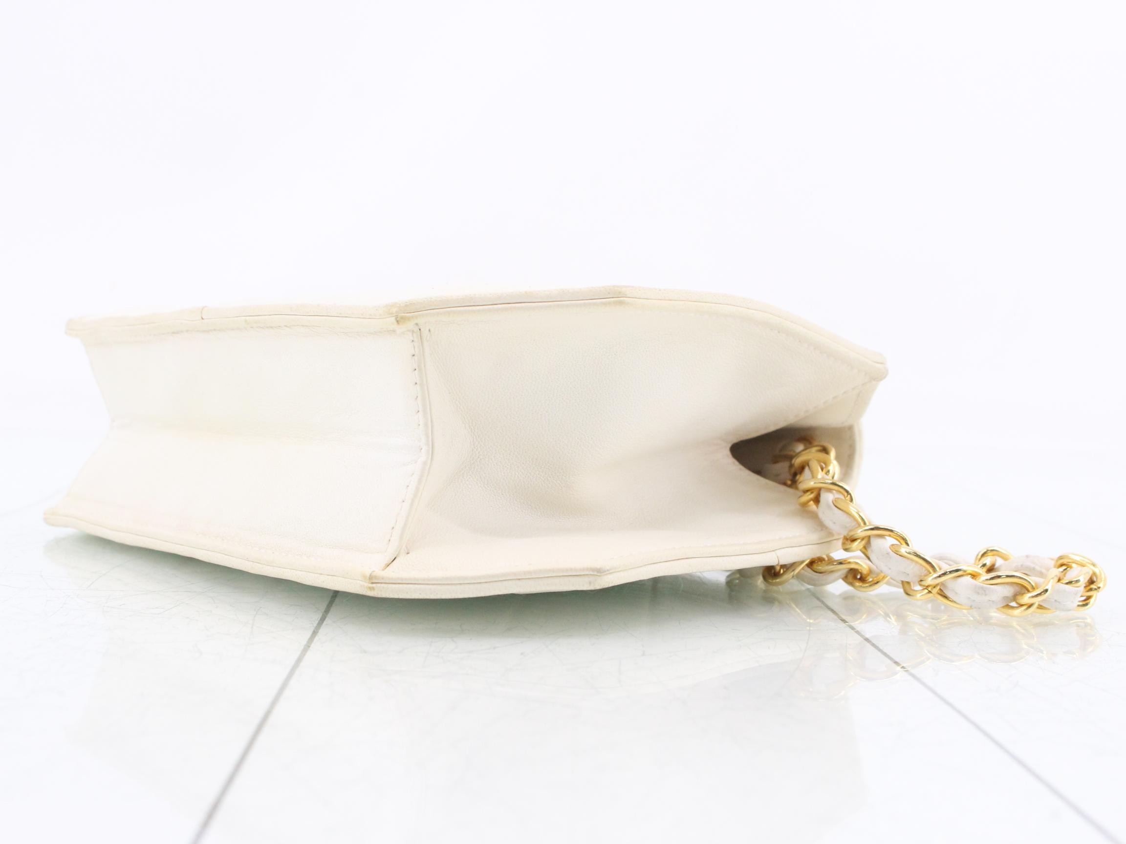 Matelassé Chain Pentagon Shoulder Bag — view 6