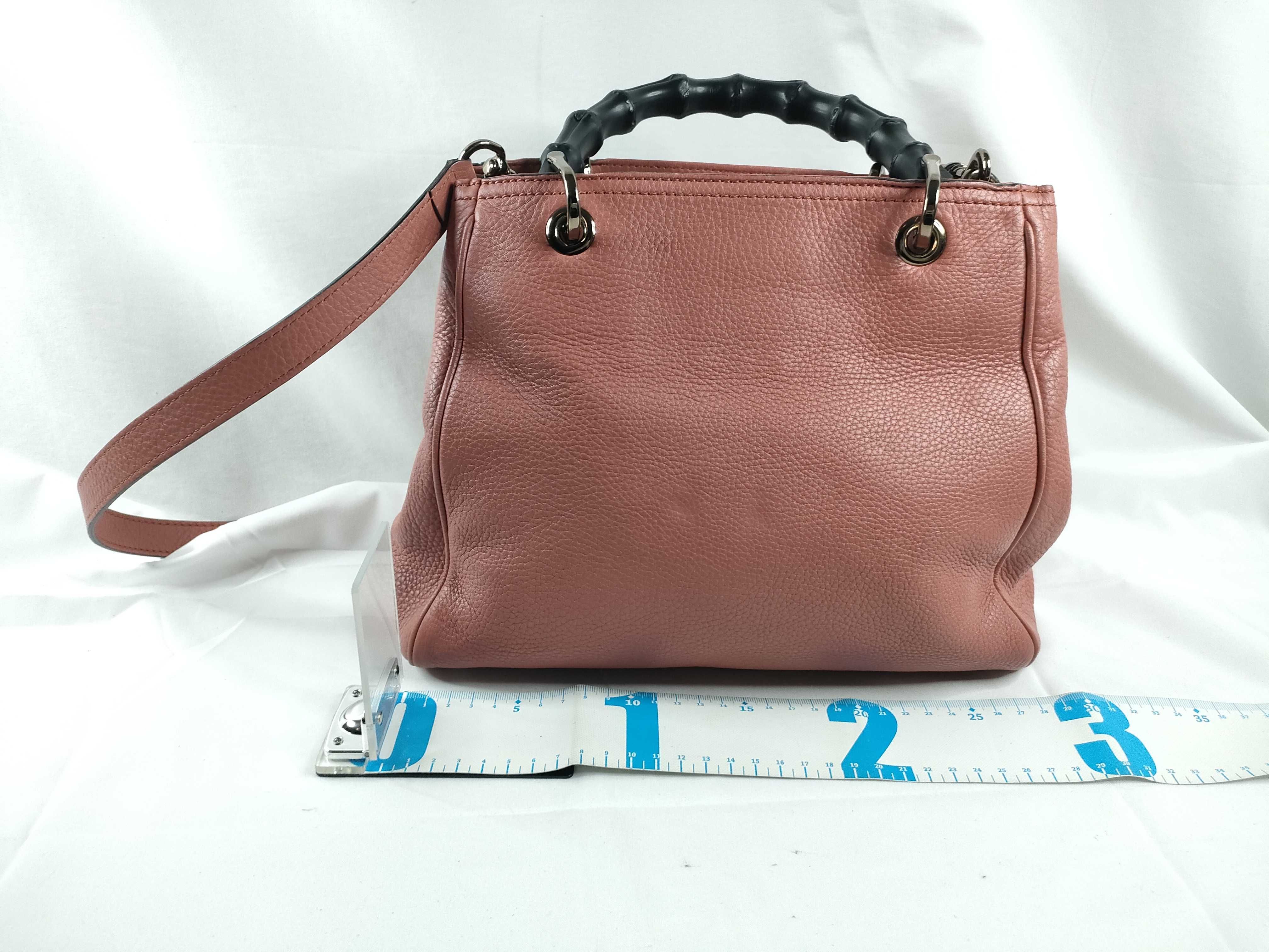 Bamboo Small Tote Bag Pink 336032 Handbag — view 2