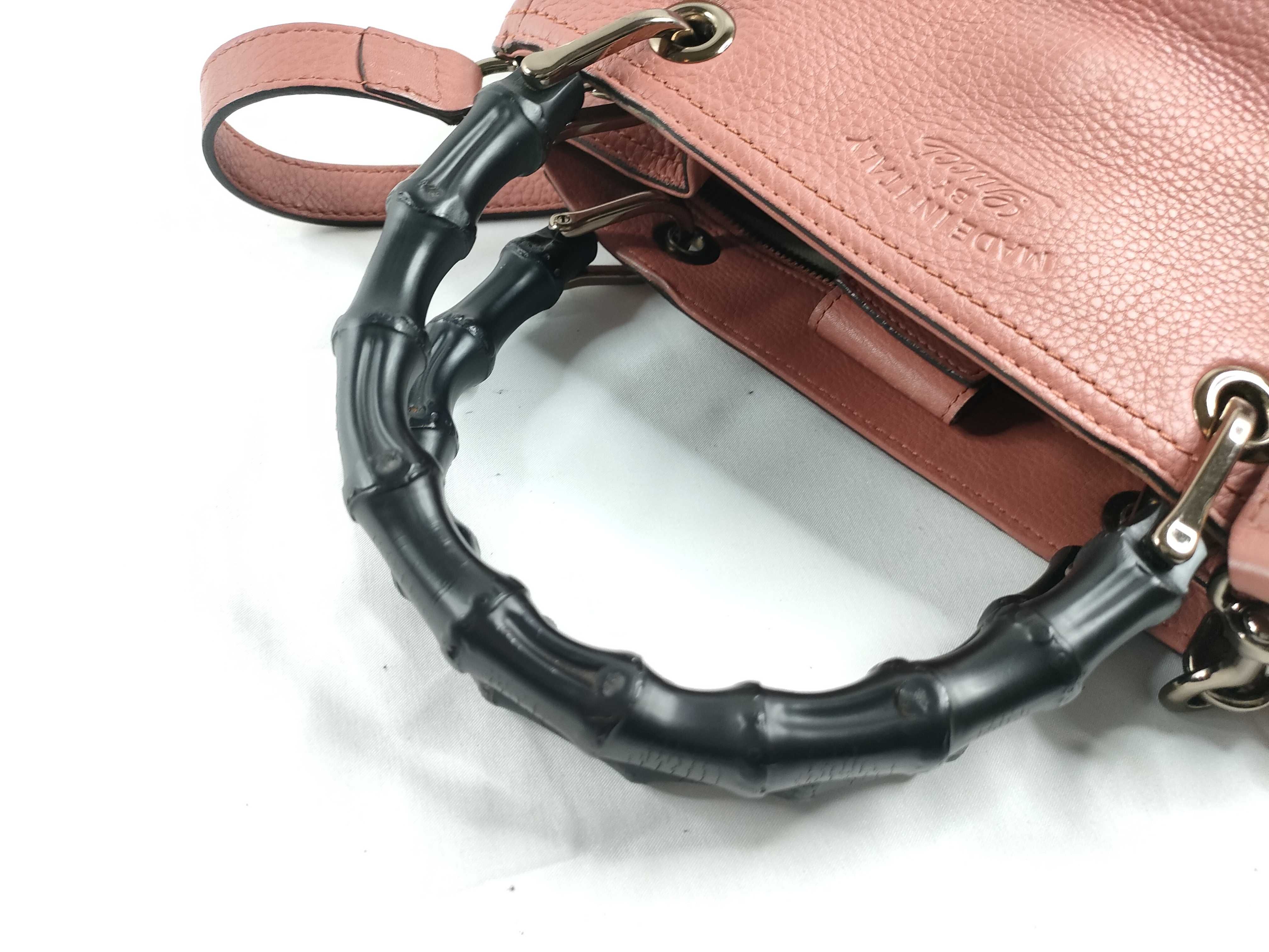 Bamboo Small Tote Bag Pink 336032 Handbag — view 6