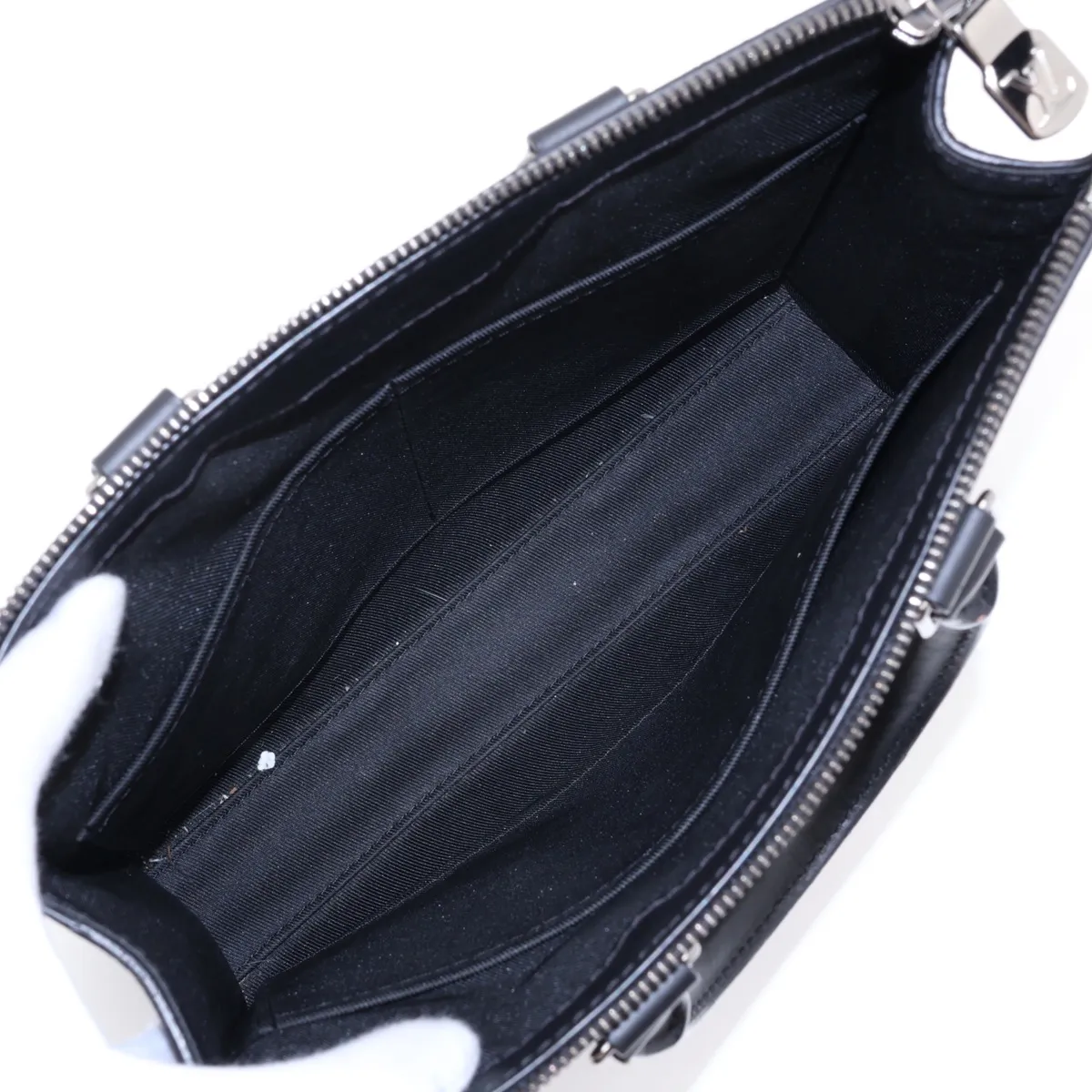 Monogram Eclipse Sac Plat Cross M46456 Black (RFID detected) — view 8