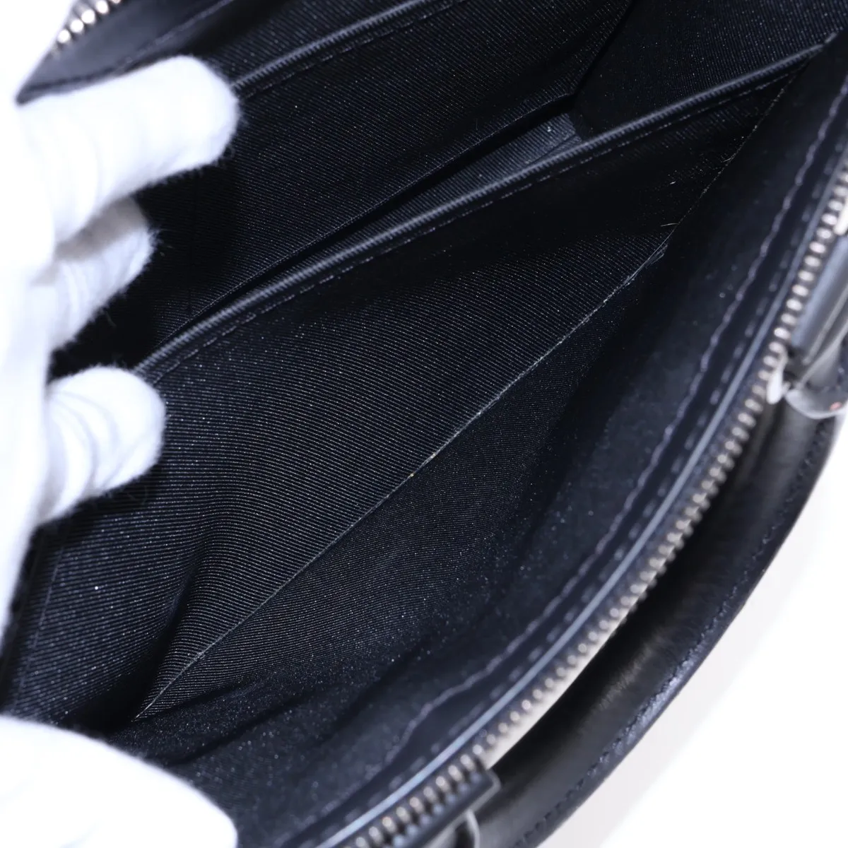 Monogram Eclipse Sac Plat Cross M46456 Black (RFID detected) — view 9