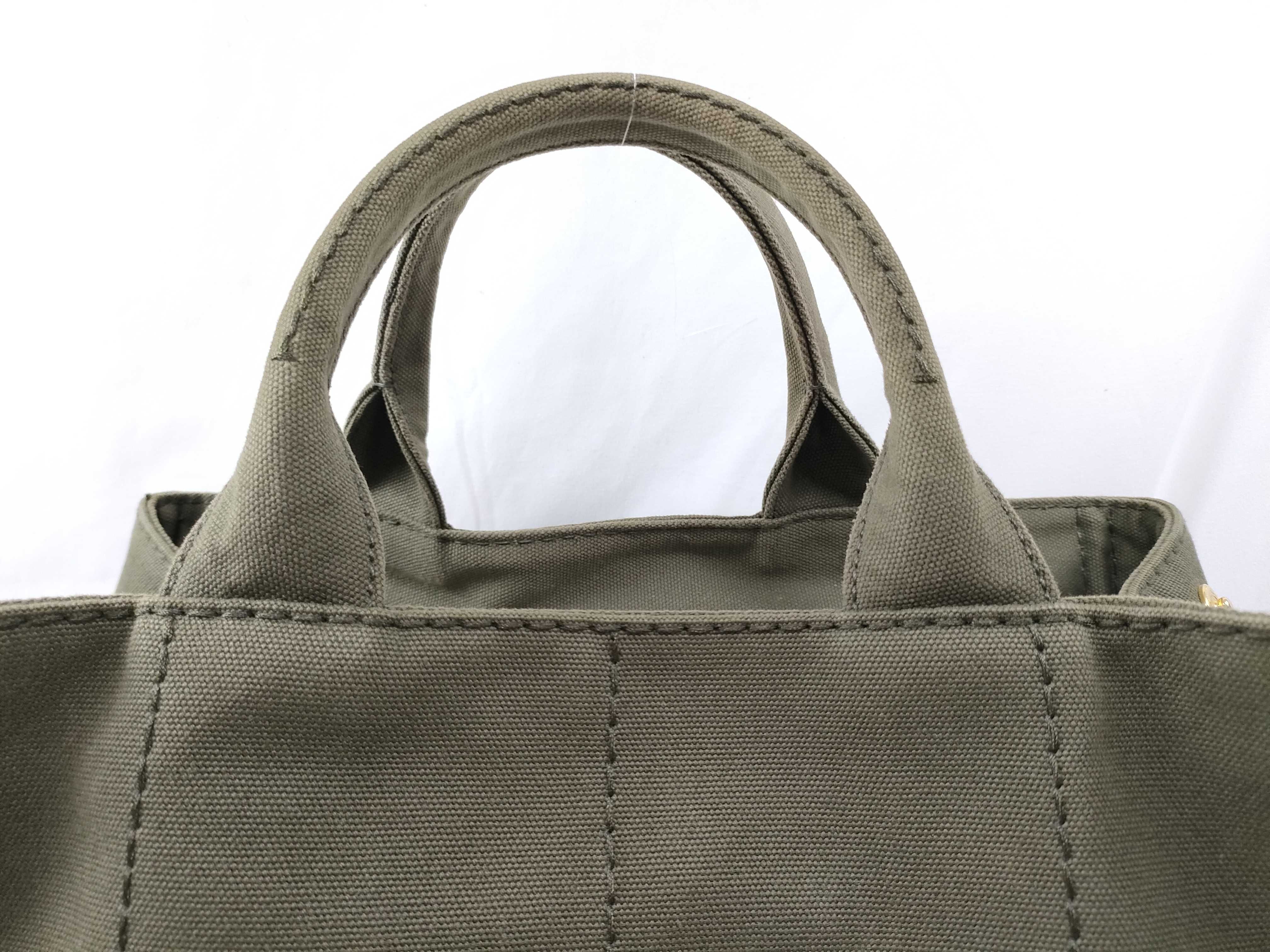 Canapa Tote 1BG642 Canvas Khaki Bag 2-Way Handbag — view 3