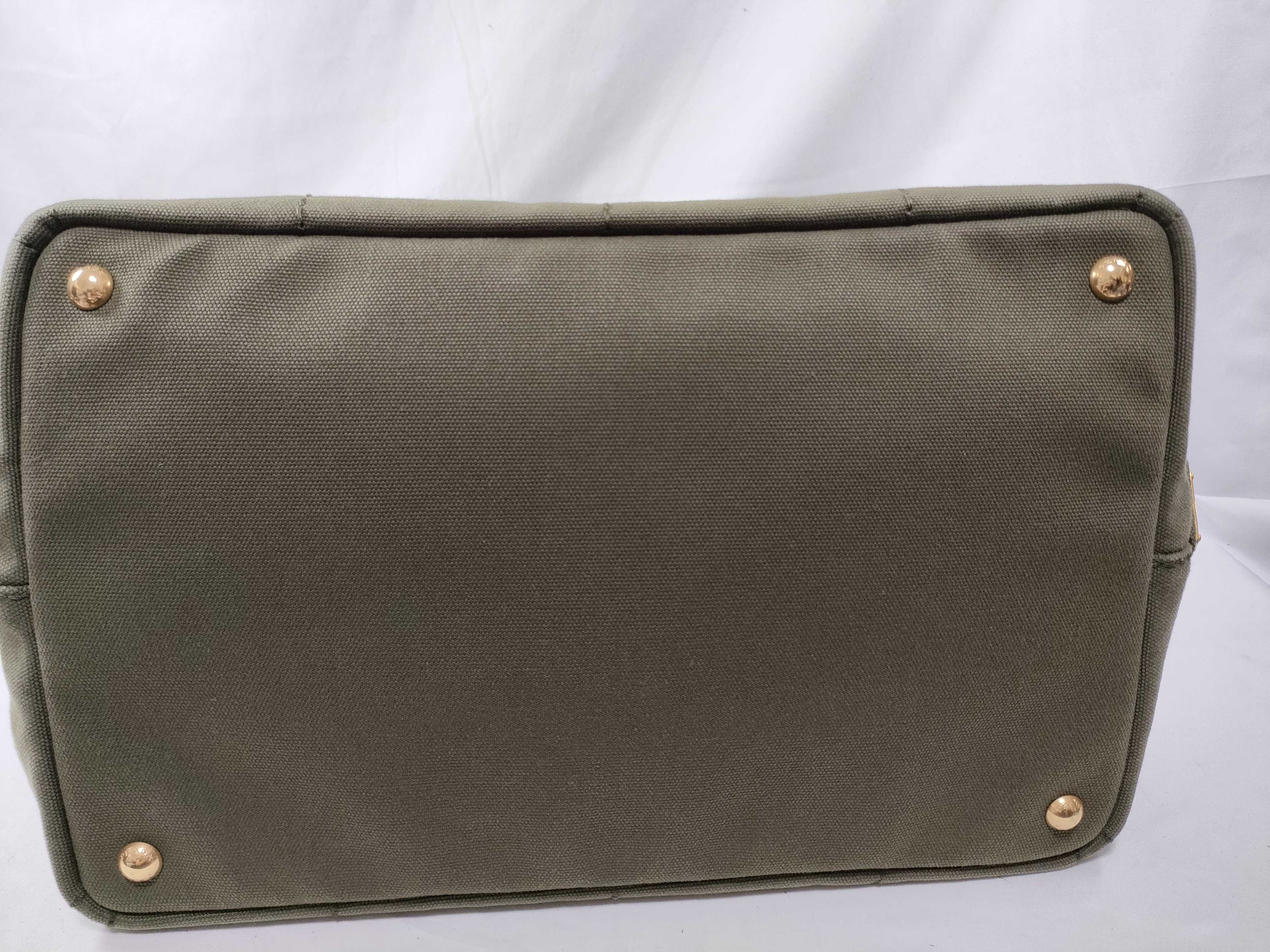 Canapa Tote 1BG642 Canvas Khaki Bag 2-Way Handbag — view 6