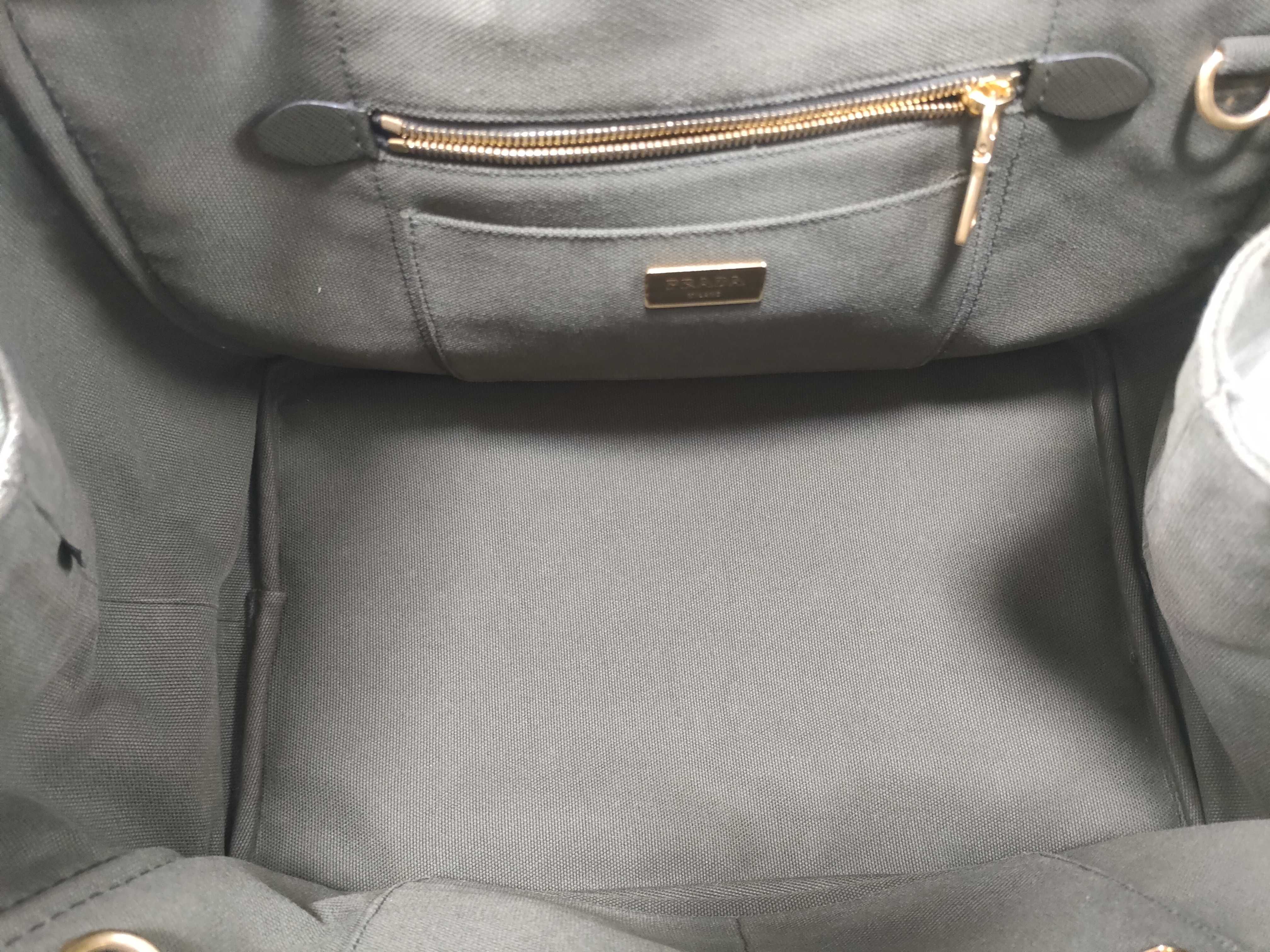 Canapa Tote 1BG642 Canvas Khaki Bag 2-Way Handbag — view 8