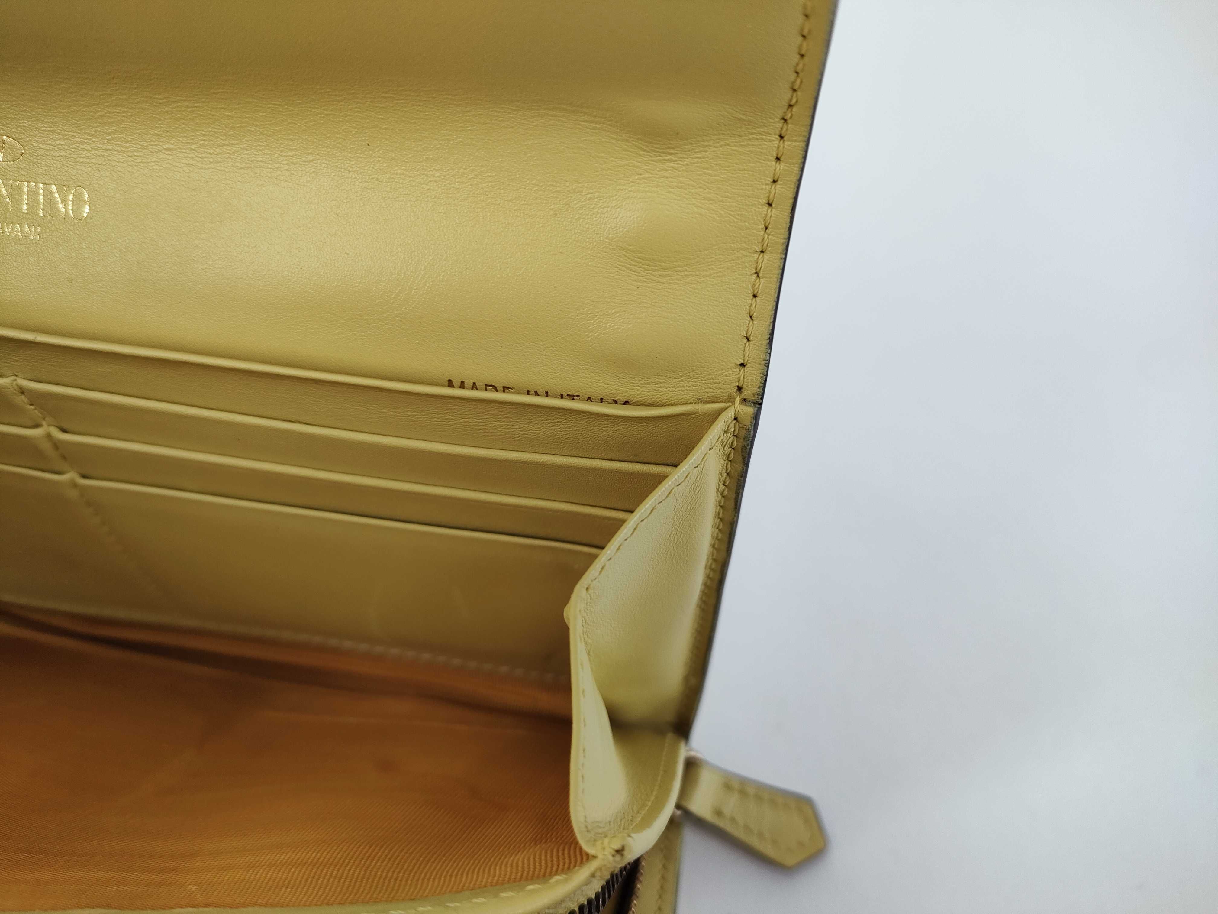 Rockstud Clutch Bag, Yellow Wallet — view 11